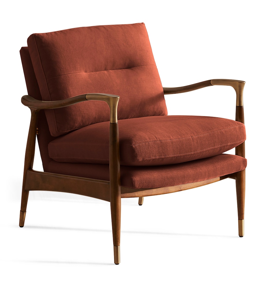 Soho Home Linen Theodore Armchair Natural Image 1
