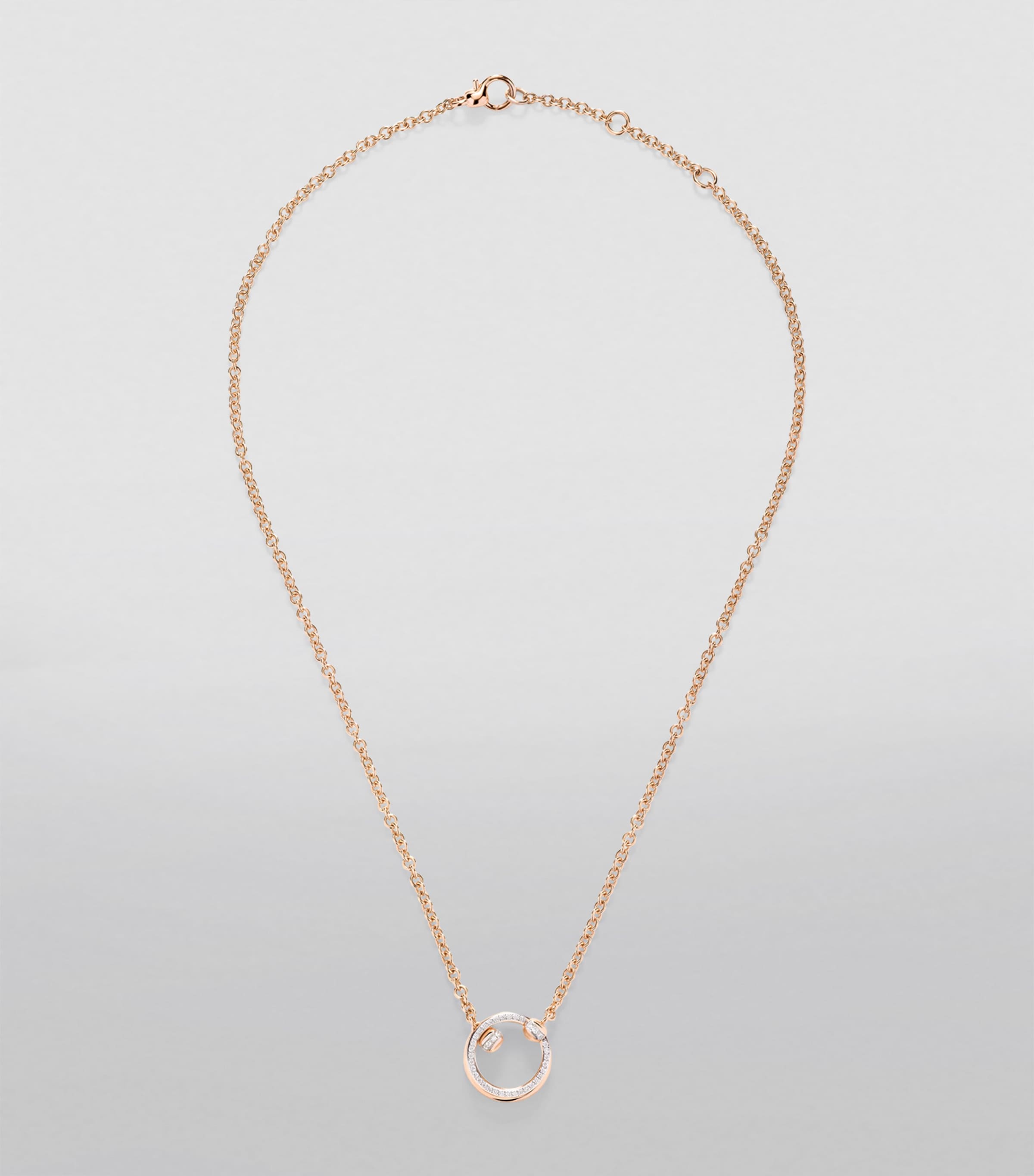 Rose Gold and Diamond Pomellato Together Necklace DB000 Image 2
