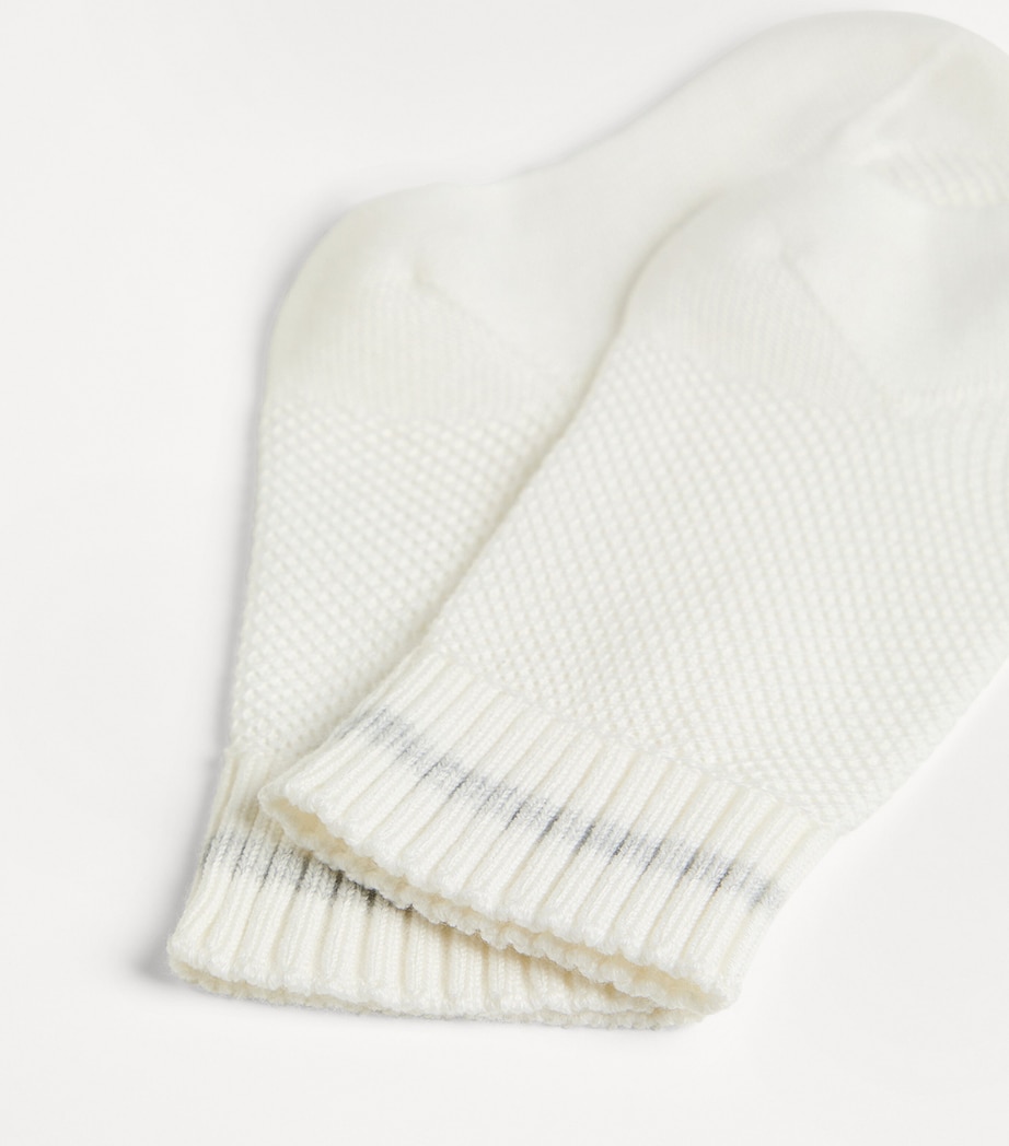 Brunello Cucinelli Kids Cotton Waffle Knit Socks (6-36 Months) Image 2