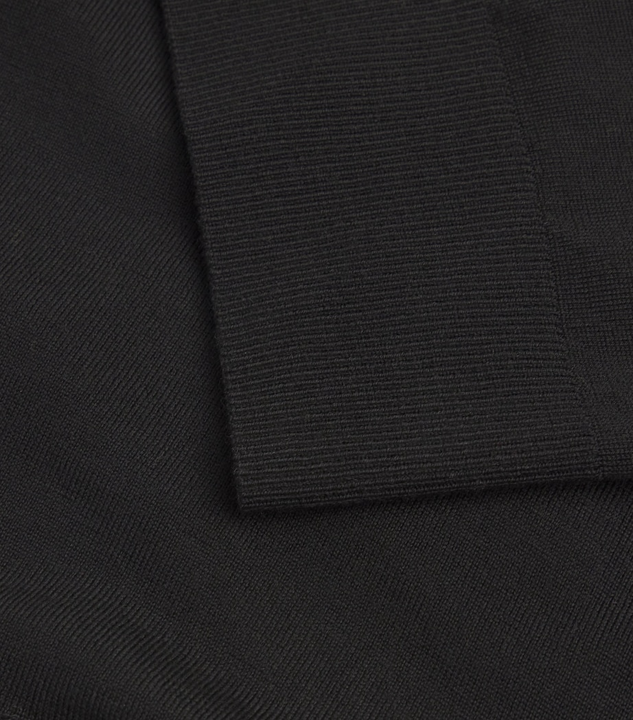 Theory Womens Regal Wool Sweater T-Shirt Black Image 5