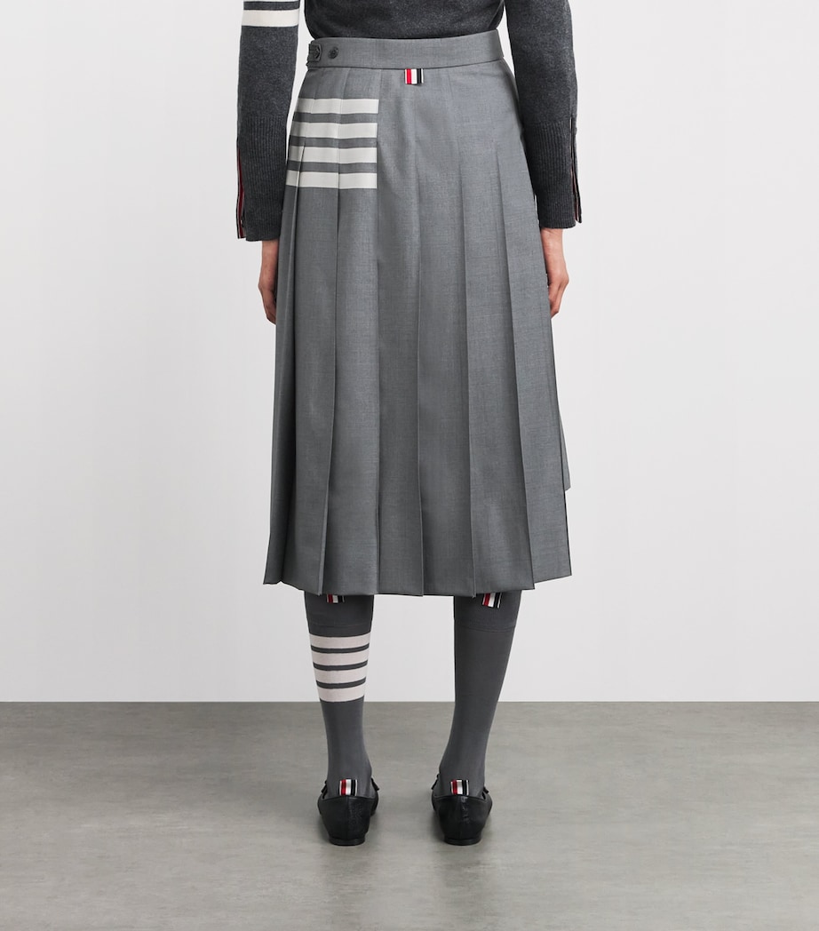 Pleated Midi Skirt MED GREY Image 5