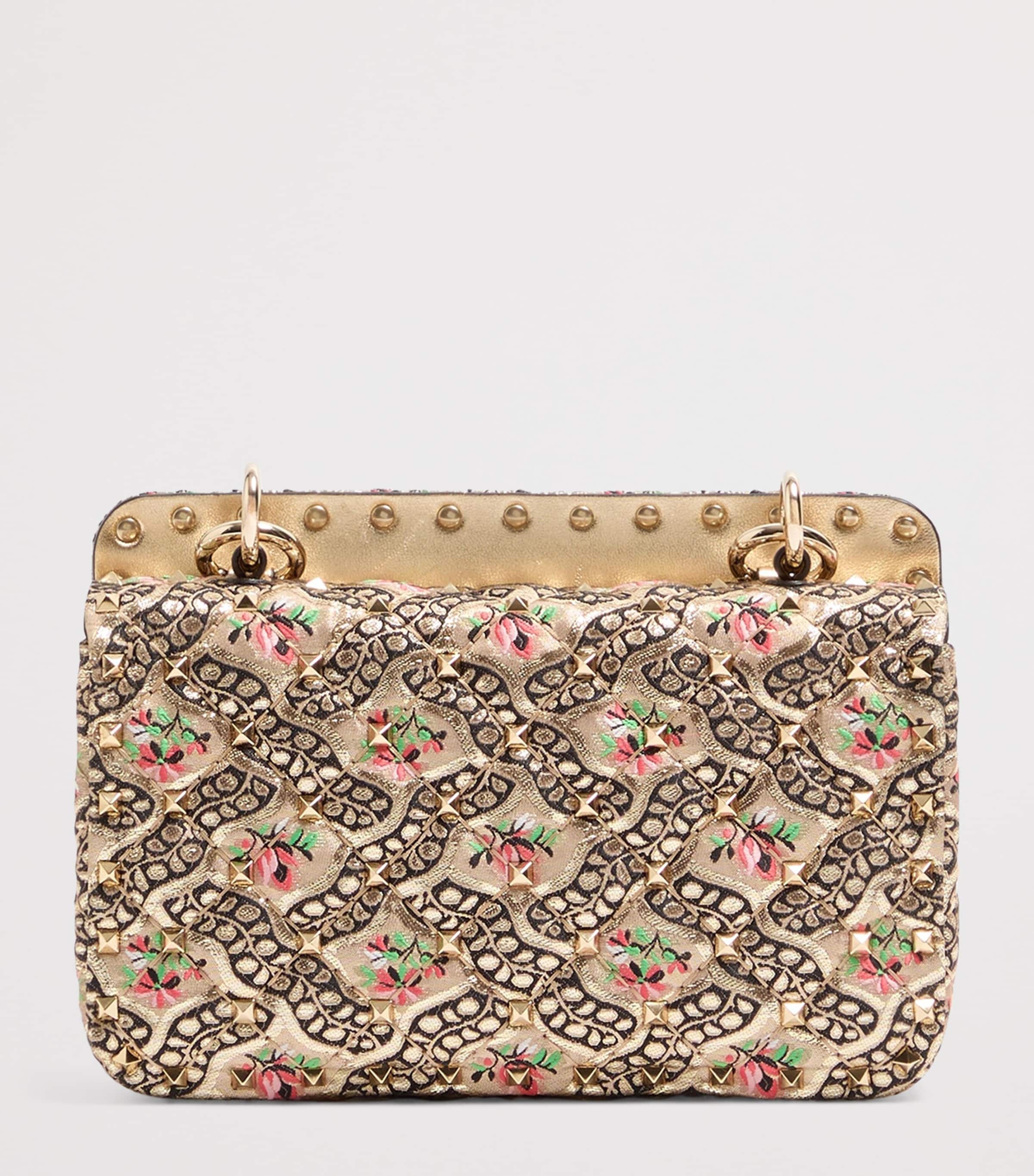 Valentino Garavani Small Jacquard Rockstud Spike Shoulder Bag Image 4
