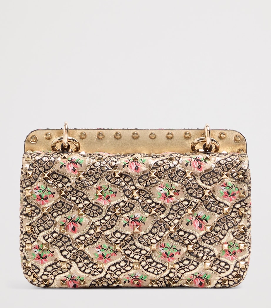 Valentino Garavani Small Jacquard Rockstud Spike Shoulder Bag Image 4