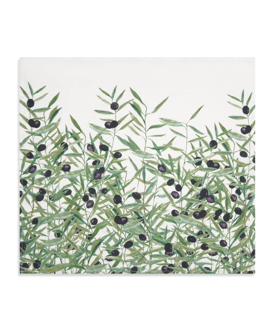 Linen L'Olivier Napkin (50cm x 50cm) GREEN Image 1