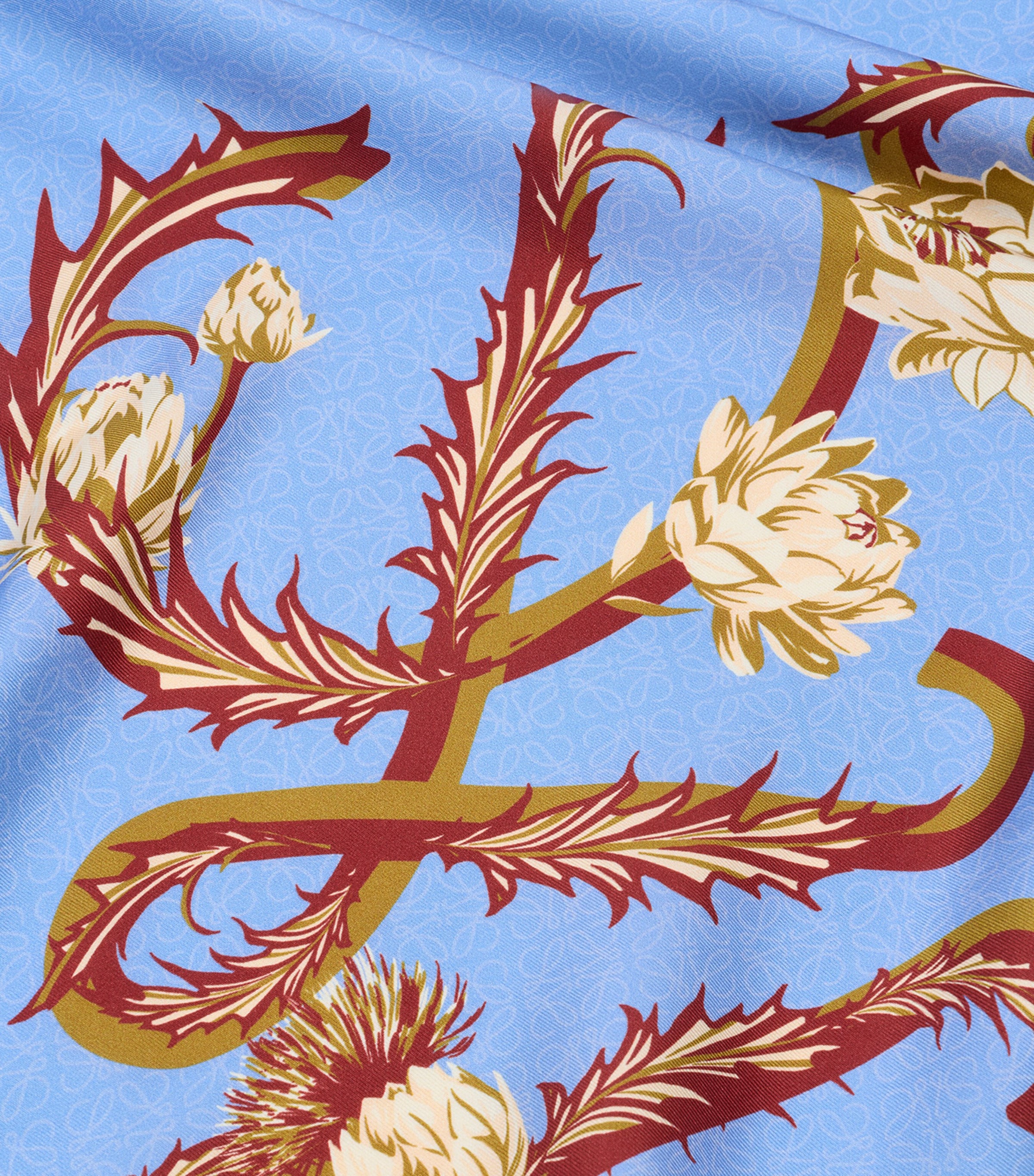 LOEWE Blue x Paula's Ibiza Silk Anagram Scarf | Harrods US