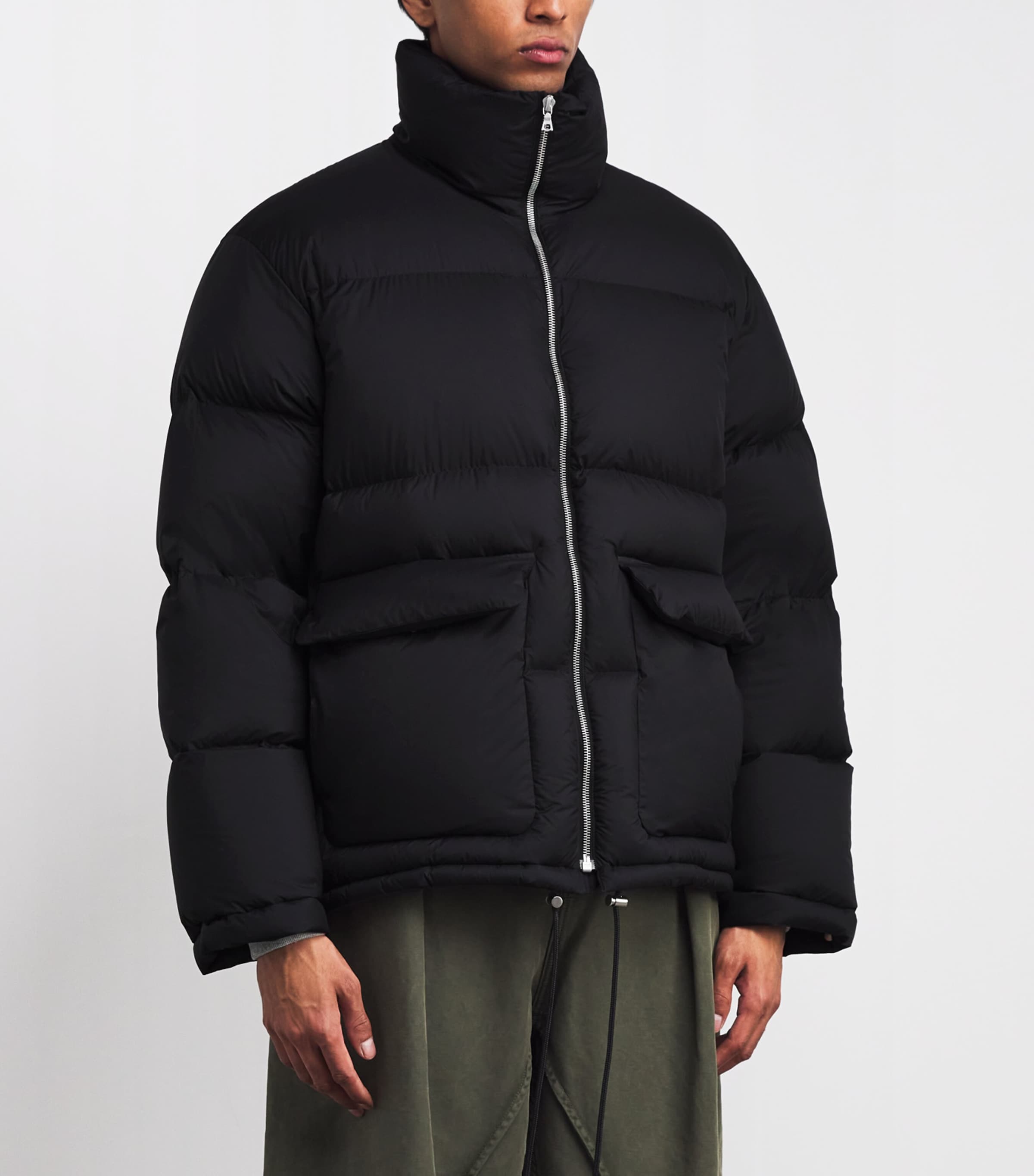 Down Ripstop Puffer Jacket BLACK Image 3