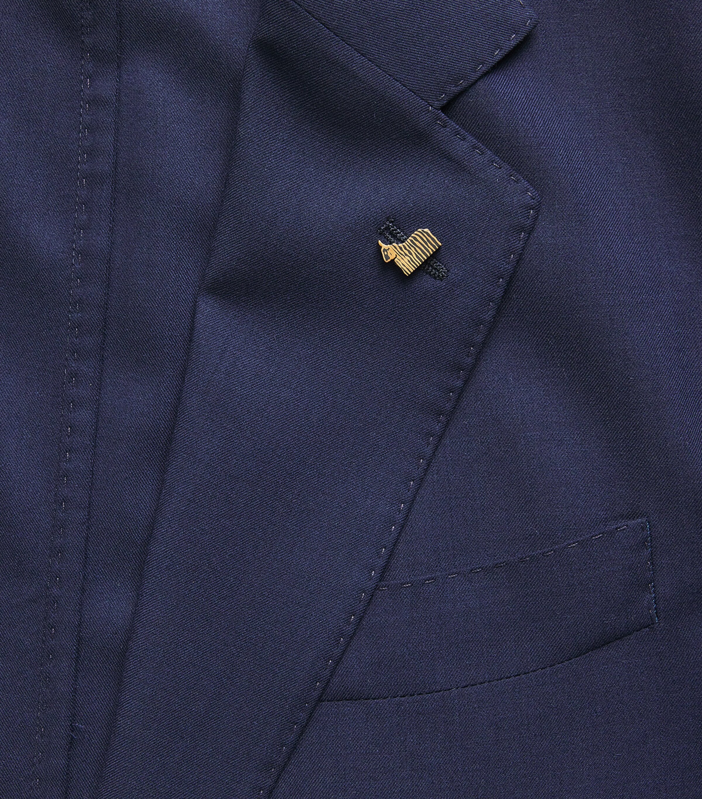 Worsted Cashmere Blazer 46237 DARK BLUE Image 5