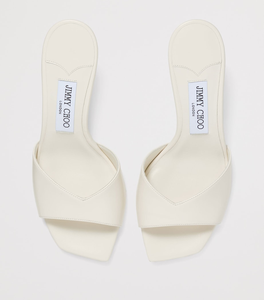 Skye 70 Leather Mules LATTE Image 2