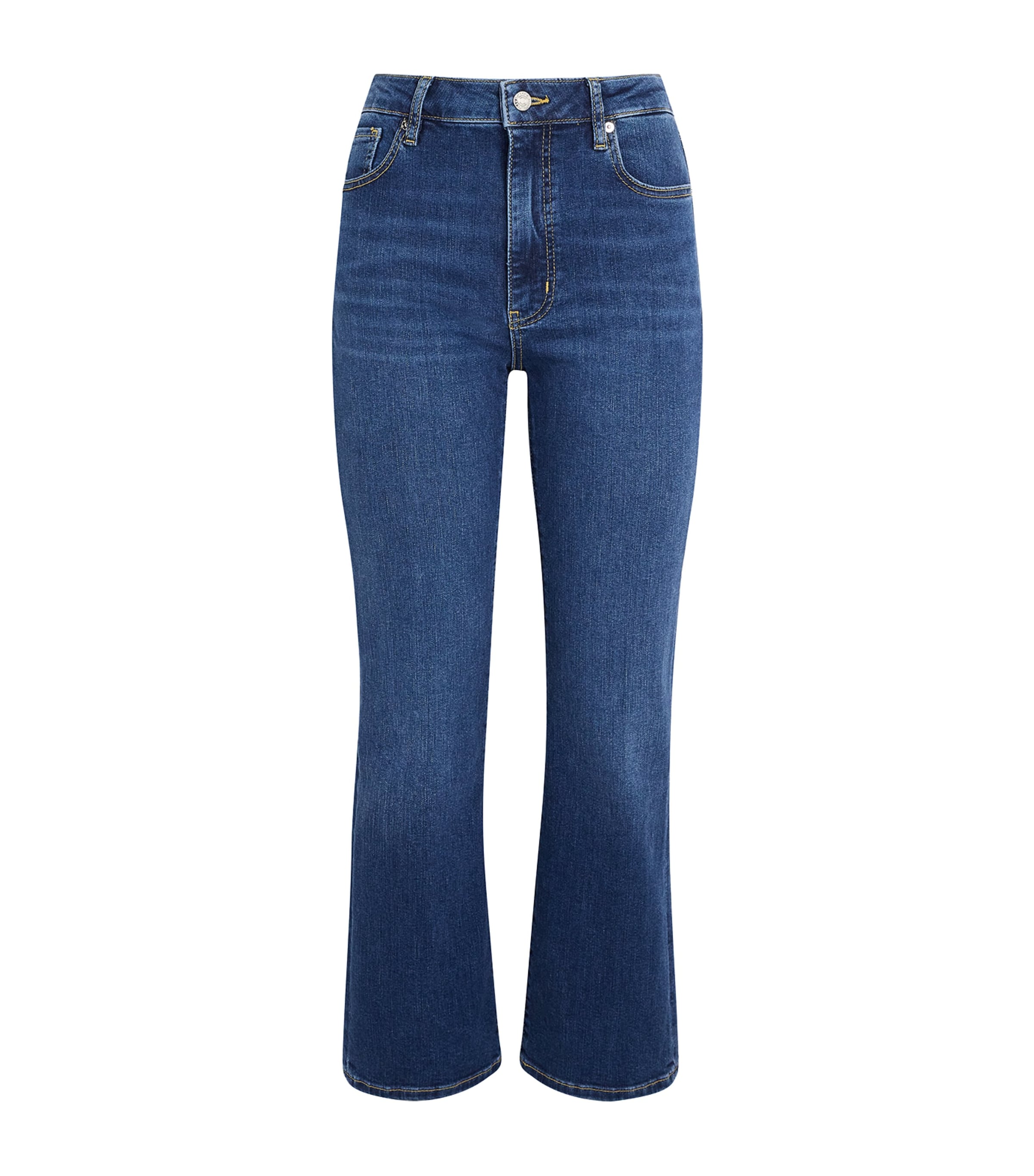 Frame The Reboot Crop Bootcut Jeans In Brown