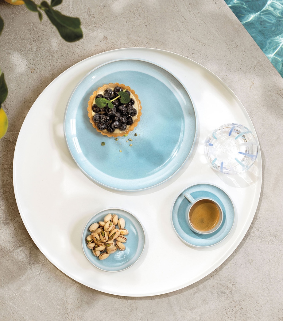 Villeroy & Boch Porcelain Perlemor Aqua Plate (24cm) Blue Image 3