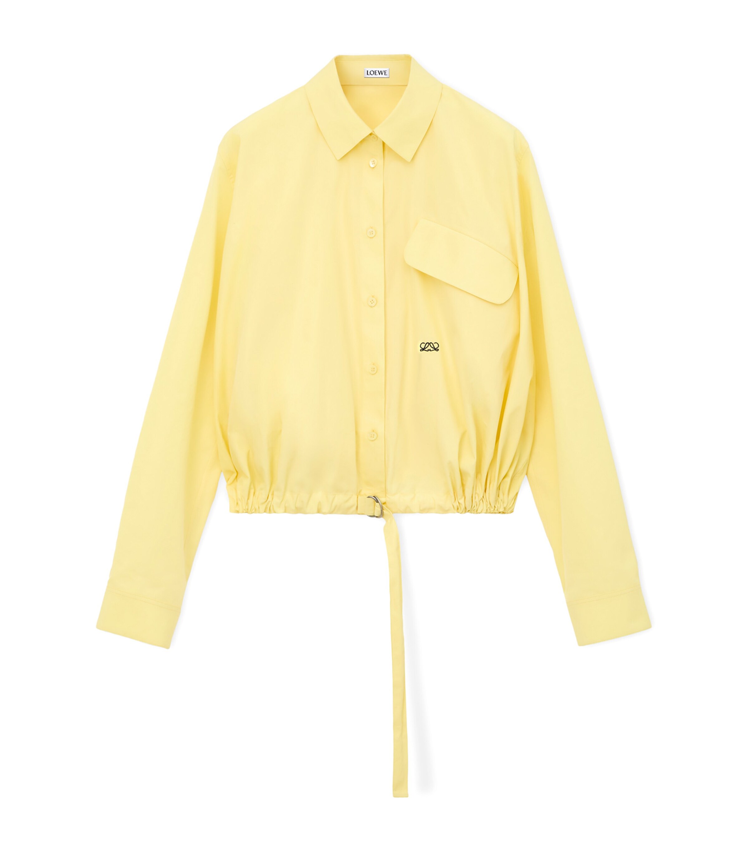 LOEWE Yellow Drawstring-Hem Shirt | Harrods US