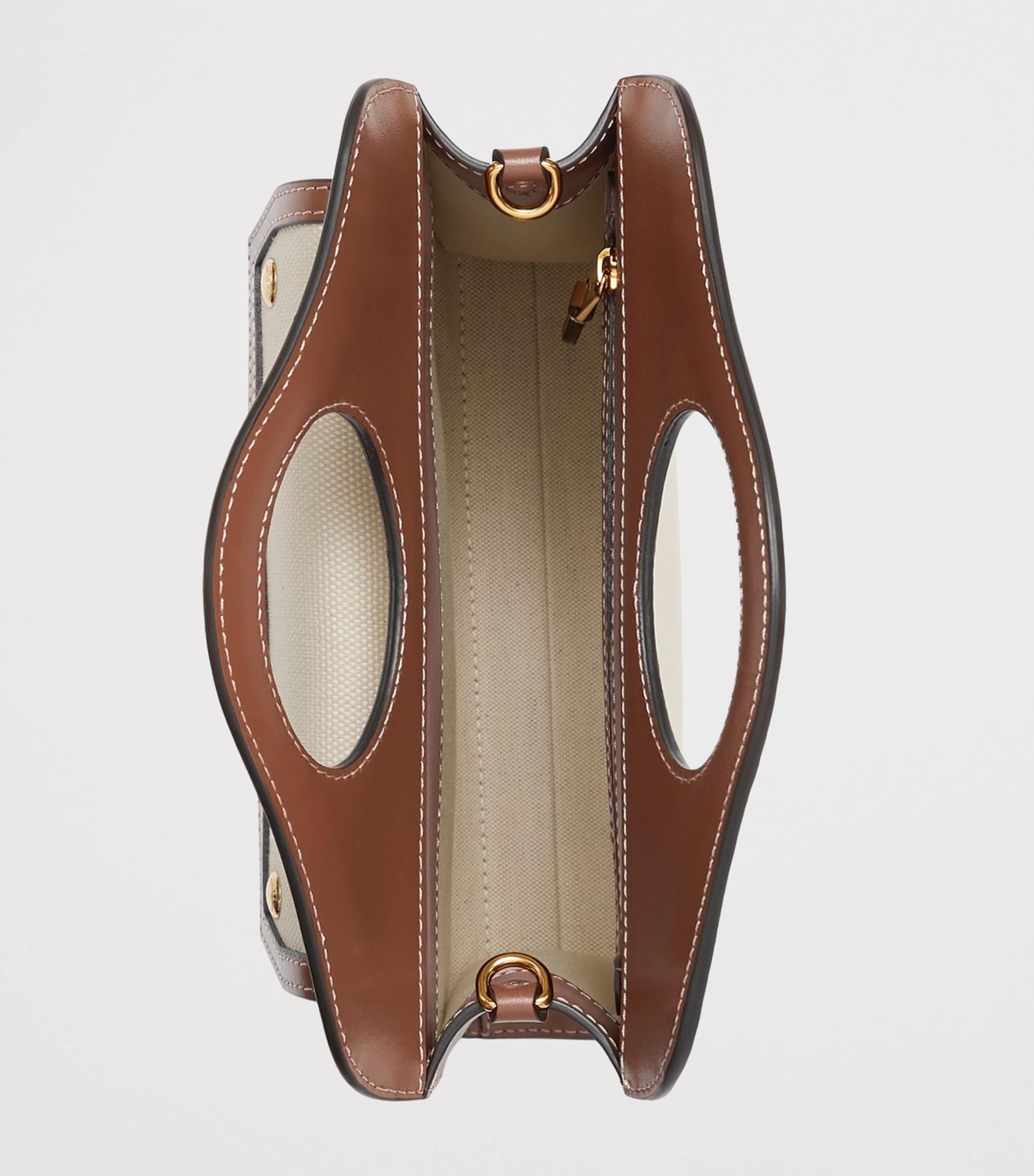 Mini Canvas Pocket Bag NATURAL/MALT BROWN Image 7