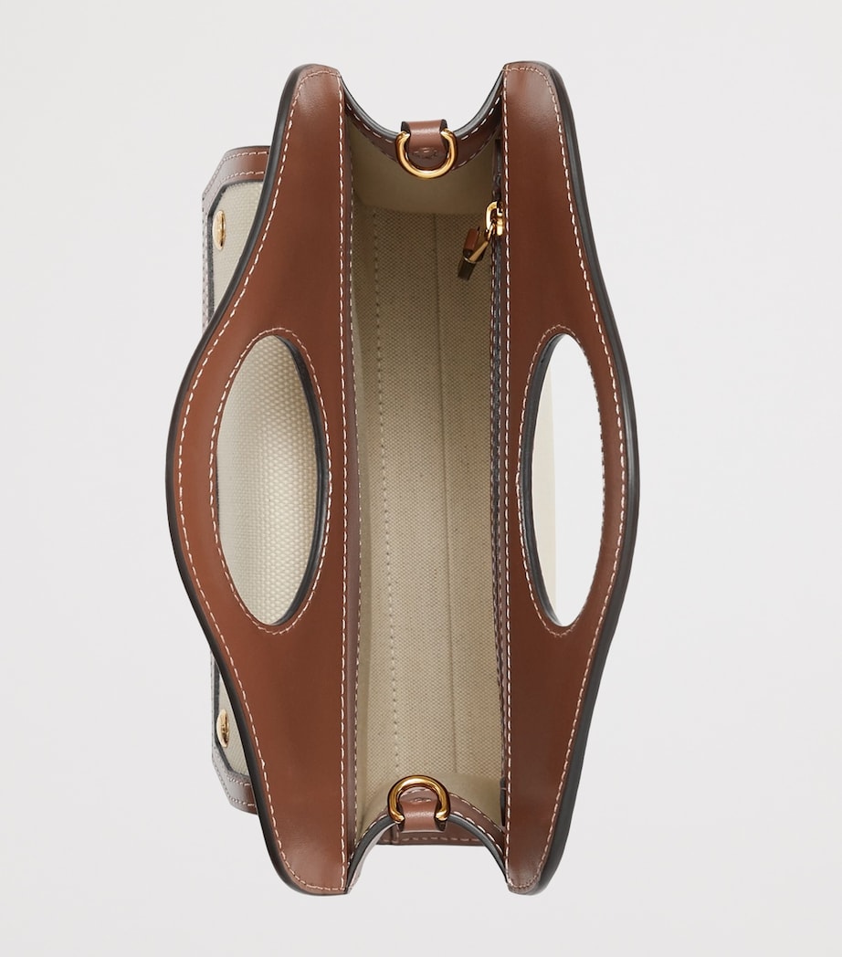 Mini Canvas Pocket Bag NATURAL/MALT BROWN Image 7