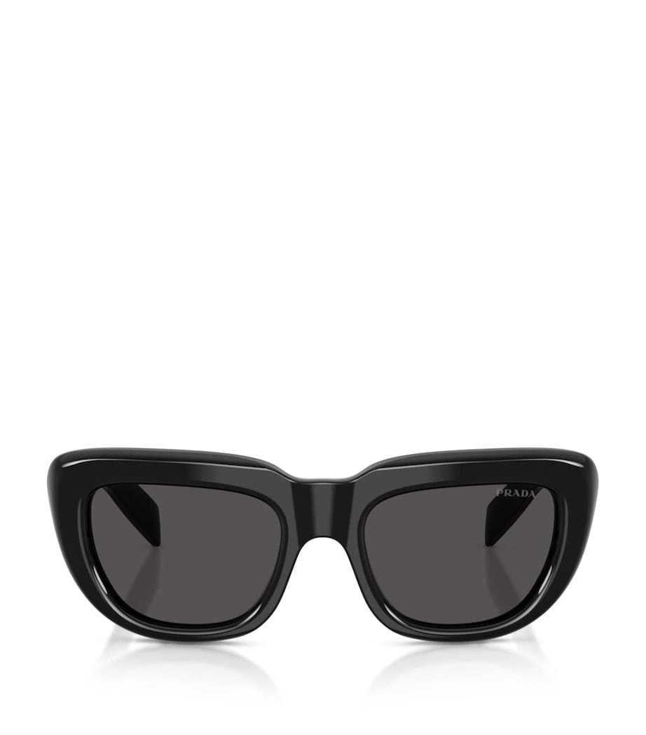 Prada PR D07S Rectangle Sunglasses Black Image 1