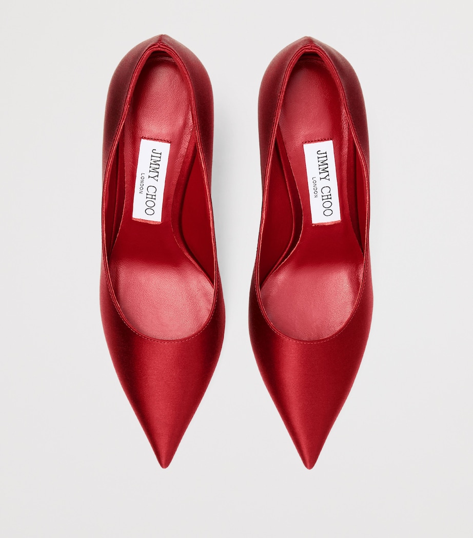 Love 85 Satin Pumps RUBY RED Image 3