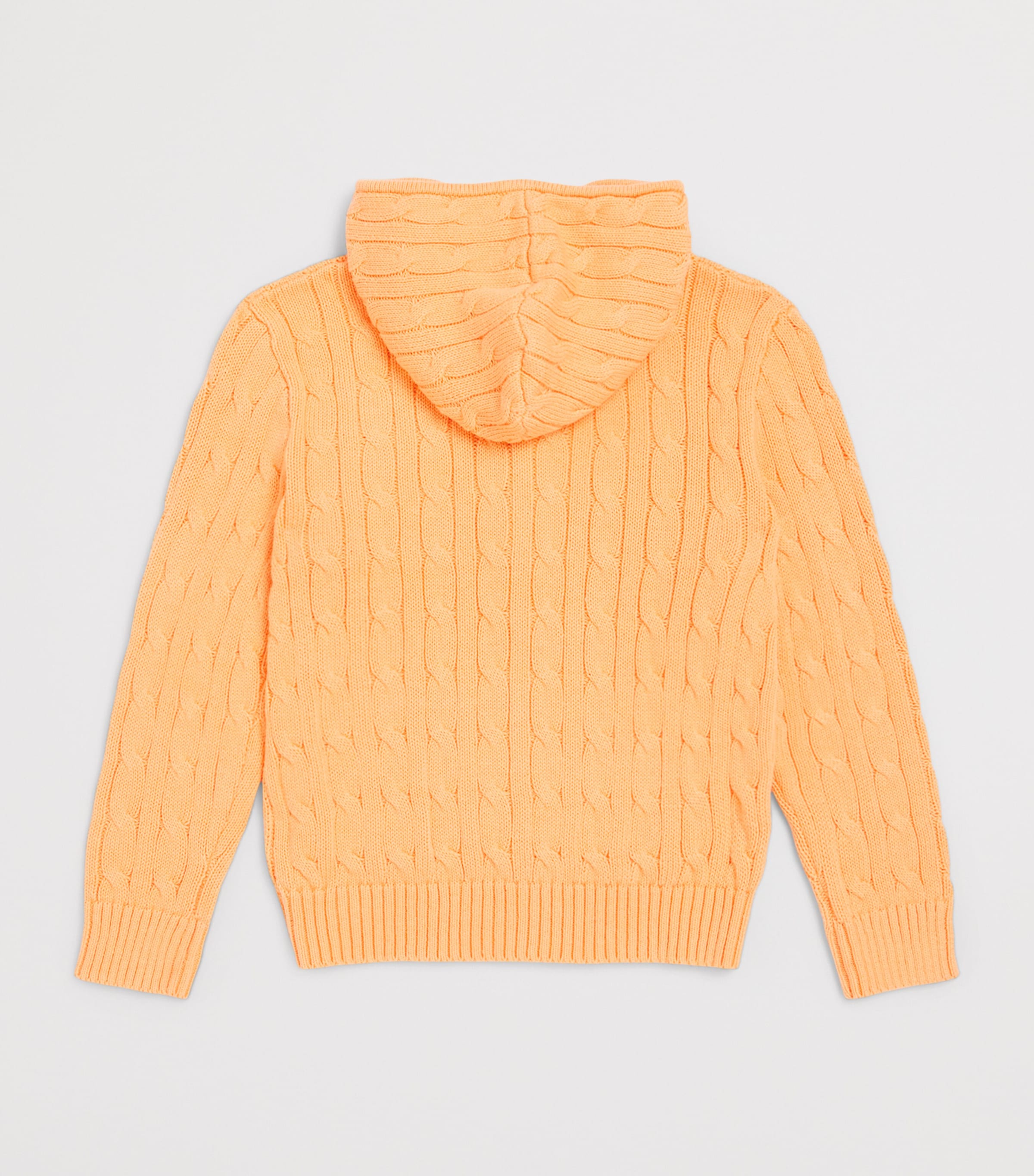 Ralph Lauren Kids Cotton Cable-Knit Hoodie (2-7 Years) Red Image 2