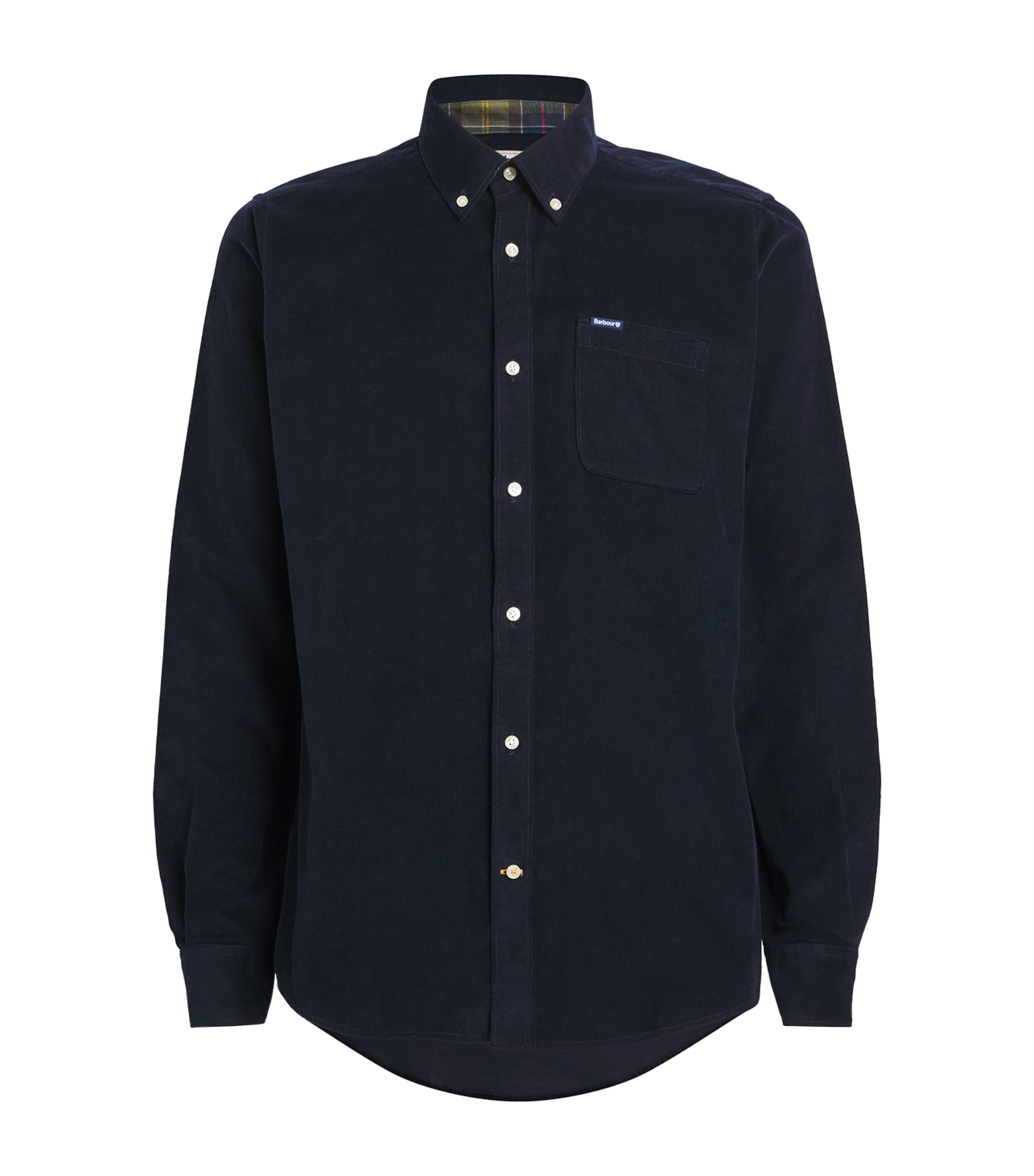 Barbour Cotton Corduroy Tailored Ramsey Shirt In Blue