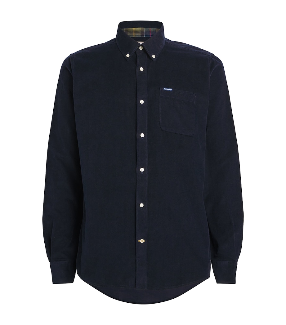 Cotton Corduroy Tailored Ramsey Shirt NAVY Image 1