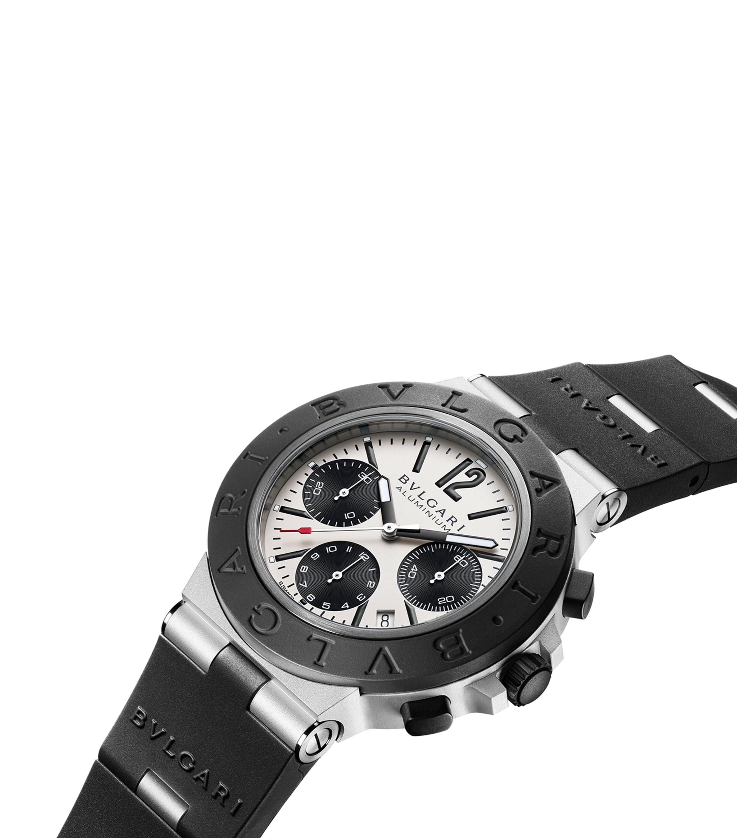 Aluminium and Titanium BVLGARI BVLGARI Chronograph Watch 41mm GREY Image 4