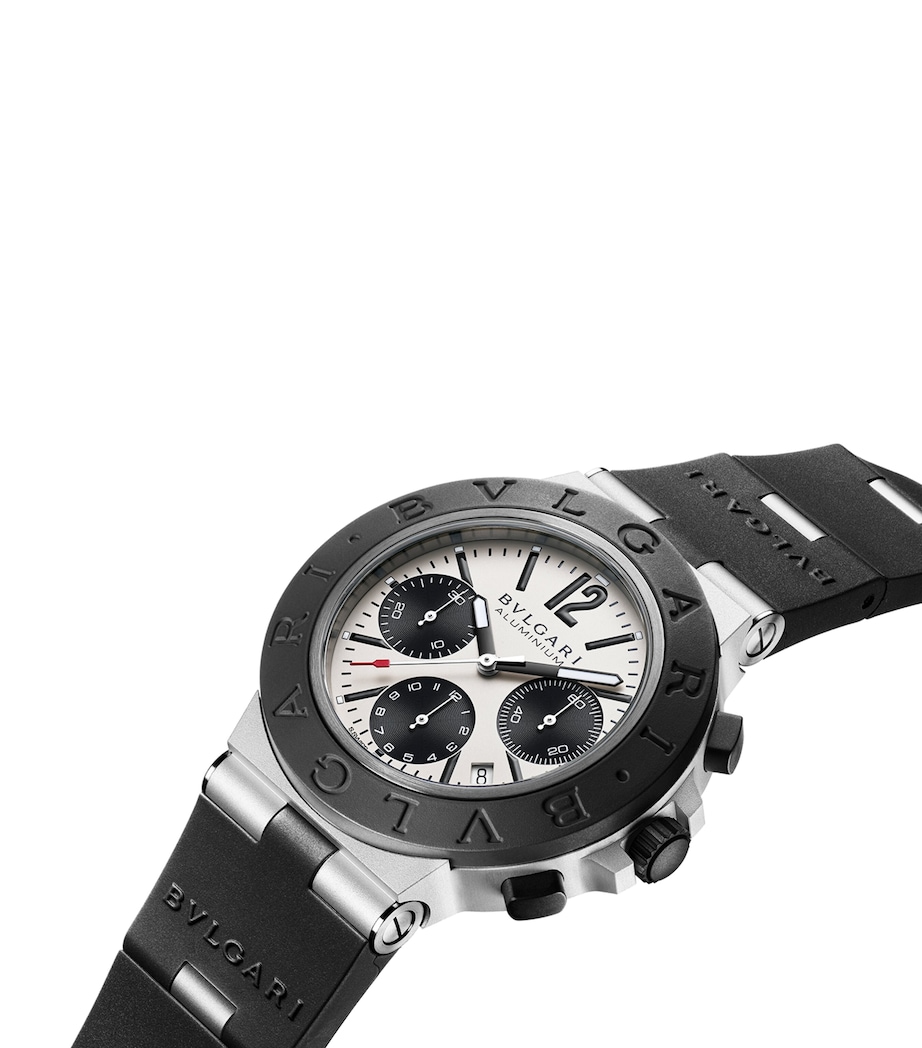 Aluminium and Titanium BVLGARI BVLGARI Chronograph Watch 41mm GREY Image 4