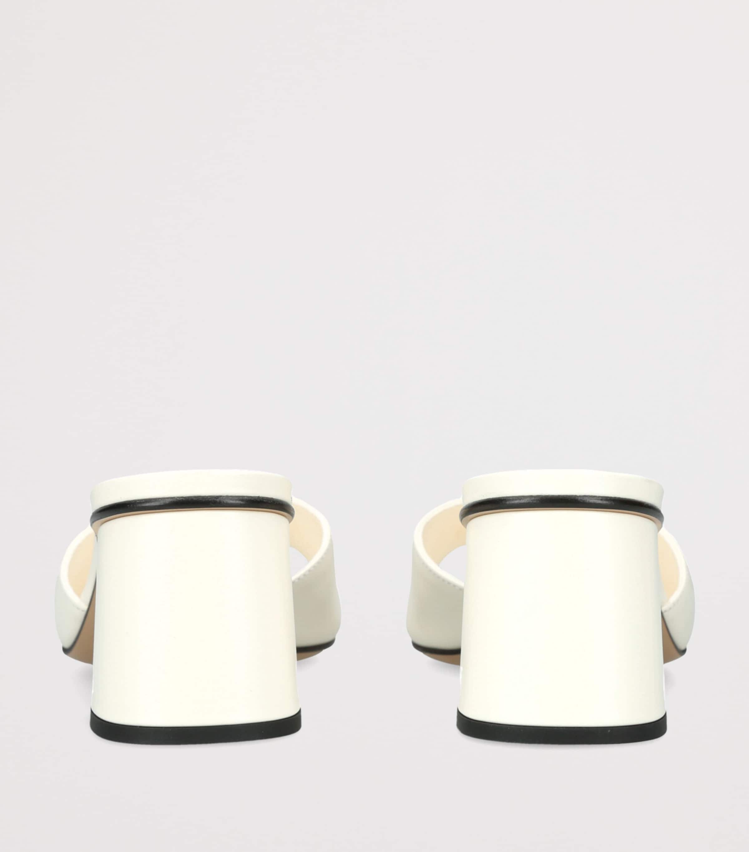 Leather VLogo Mules 60 WINTER WHT Image 2