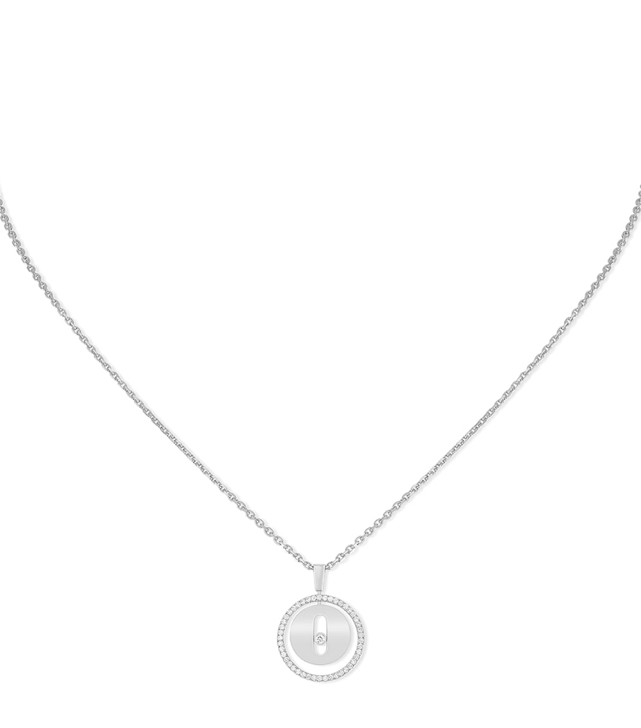 White Gold and Diamond Lucky Move Necklace WHITE GOLD Image 1