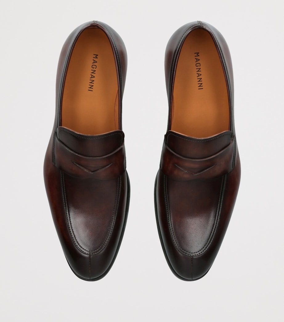Leather Madison Penny Loafers TAN Image 4