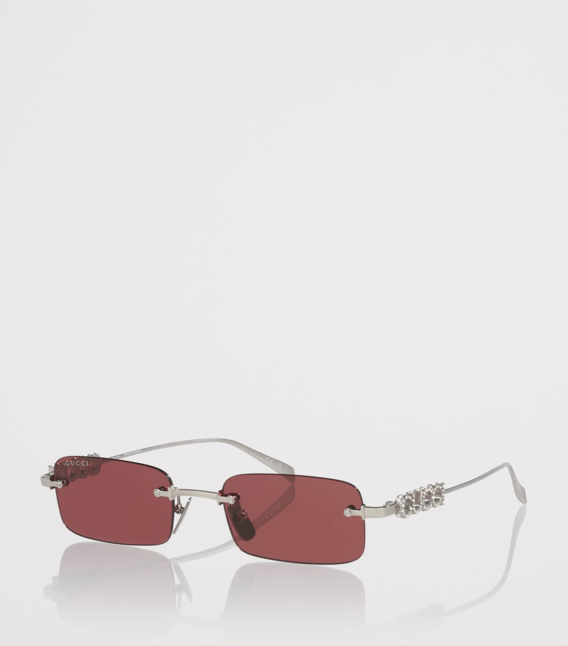 Gucci Metal Rectangular Sunglasses Image 2