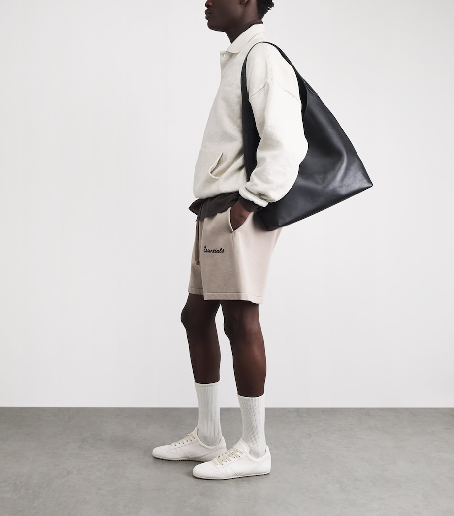 FEAR OF GOD ESSENTIALS Mens Cotton Logo Sweat Shorts Faded Seal Image 2