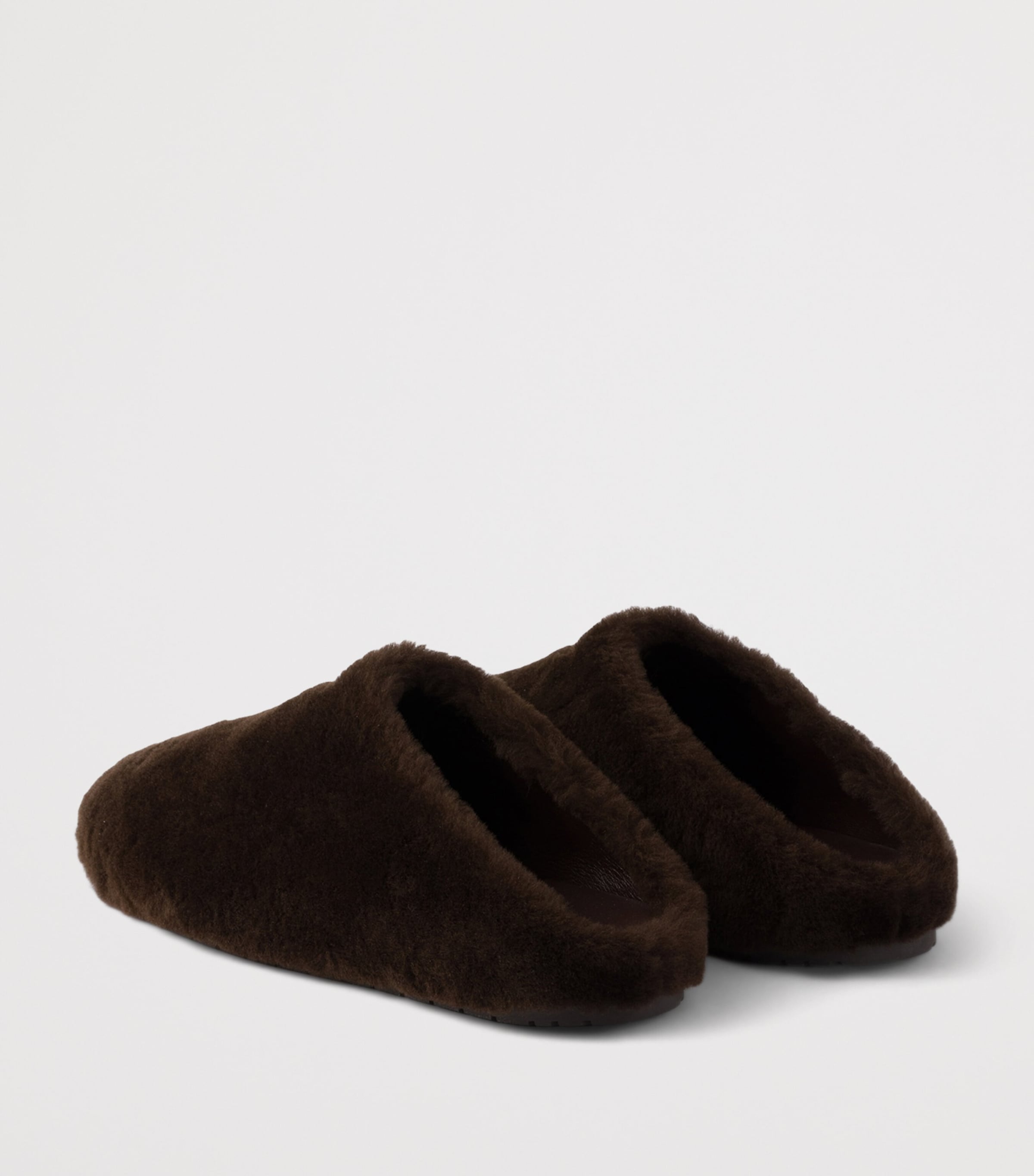 Shearling Triangle Mules F0003 Image 4