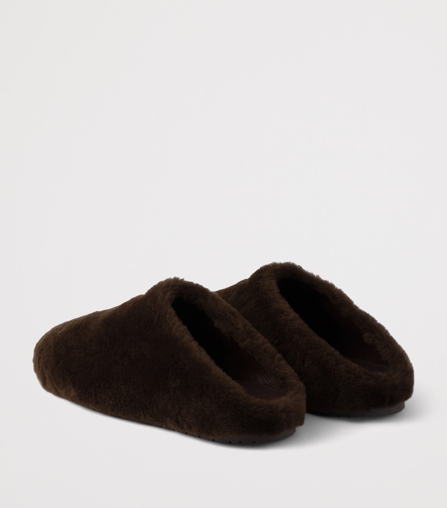 Shearling Triangle Mules F0003 Image 4