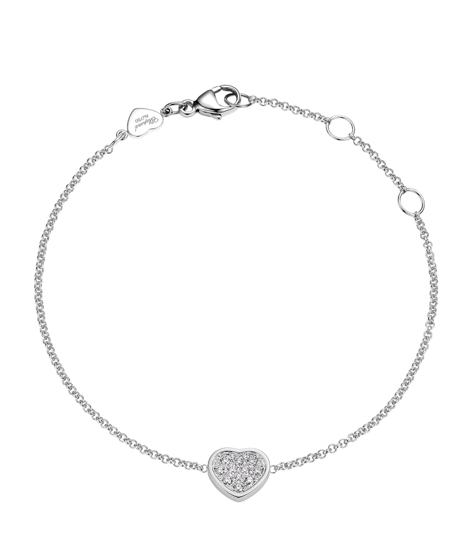 White Gold and Diamond My Happy Hearts Bracelet 18K WHITE GOLD Image 1