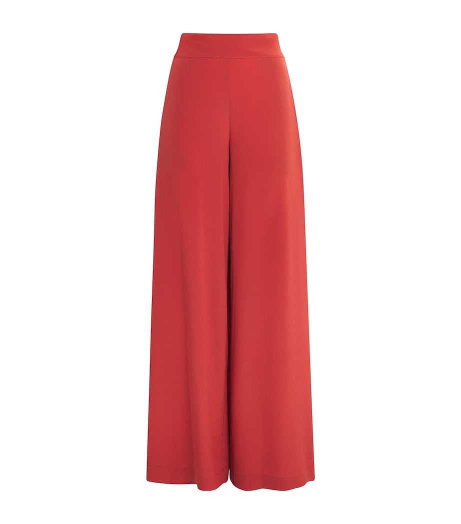 Joseph Womens Crepe de Soie Silk Rihani Trousers Spice Image 1