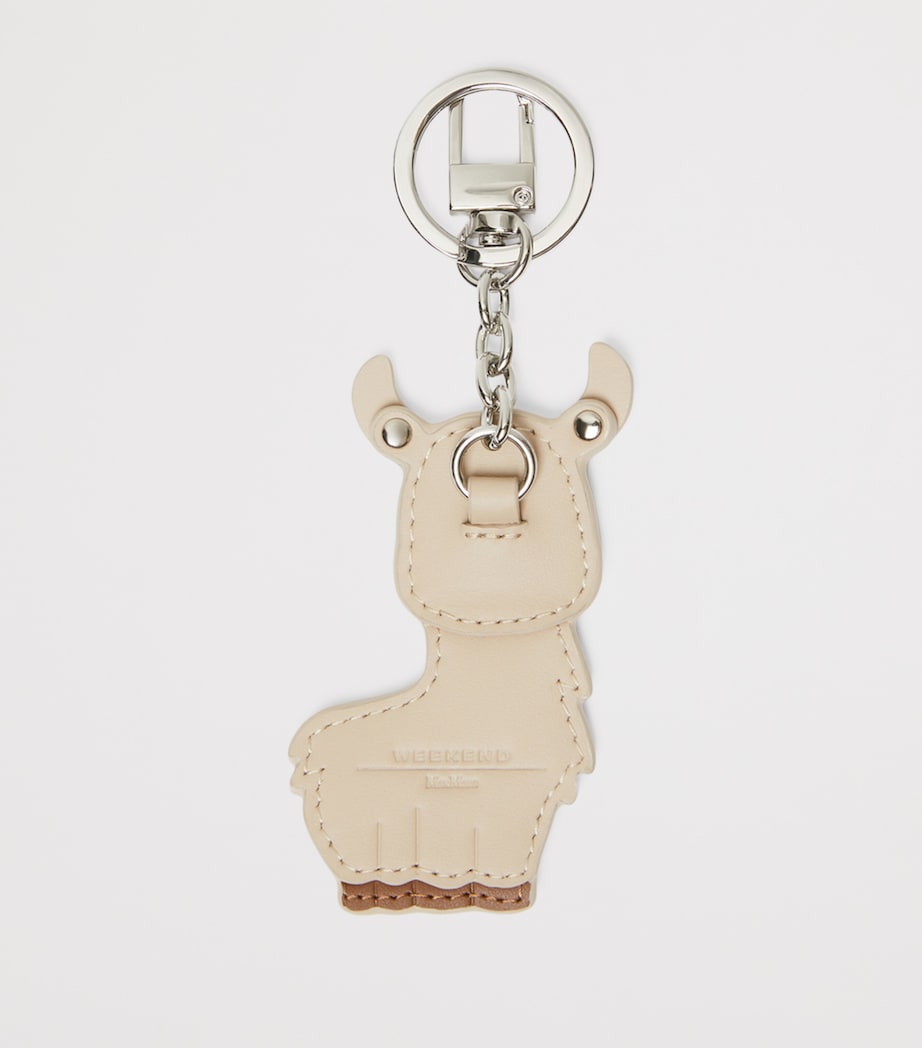 Leather Llama Keyring POWDER Image 3
