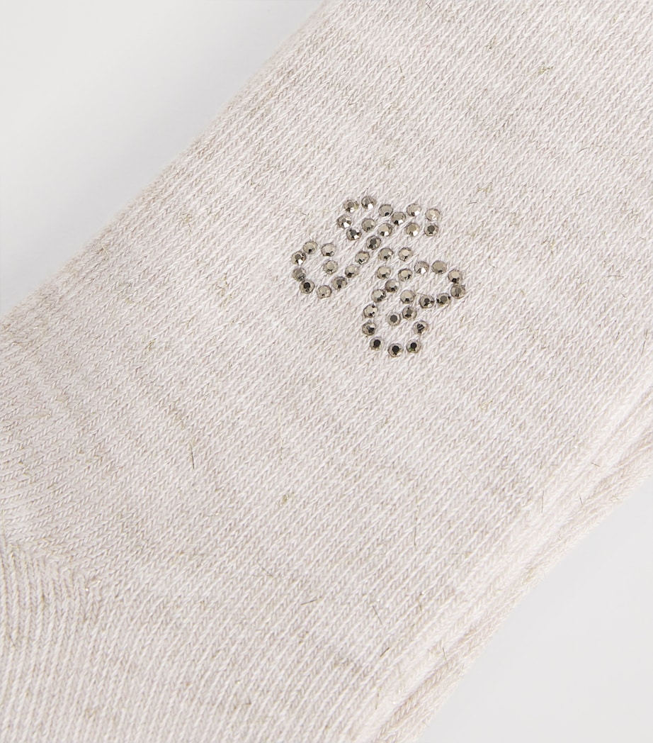 Embellished Logo Tights 13NACRE Image 2