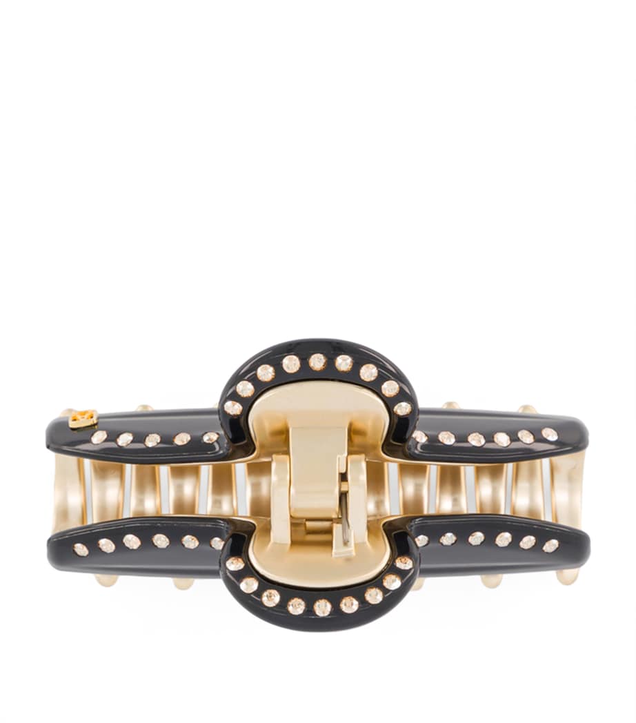Alexandre de Paris Gold-Plated Claw Hair Clip Noir B/or Image 3