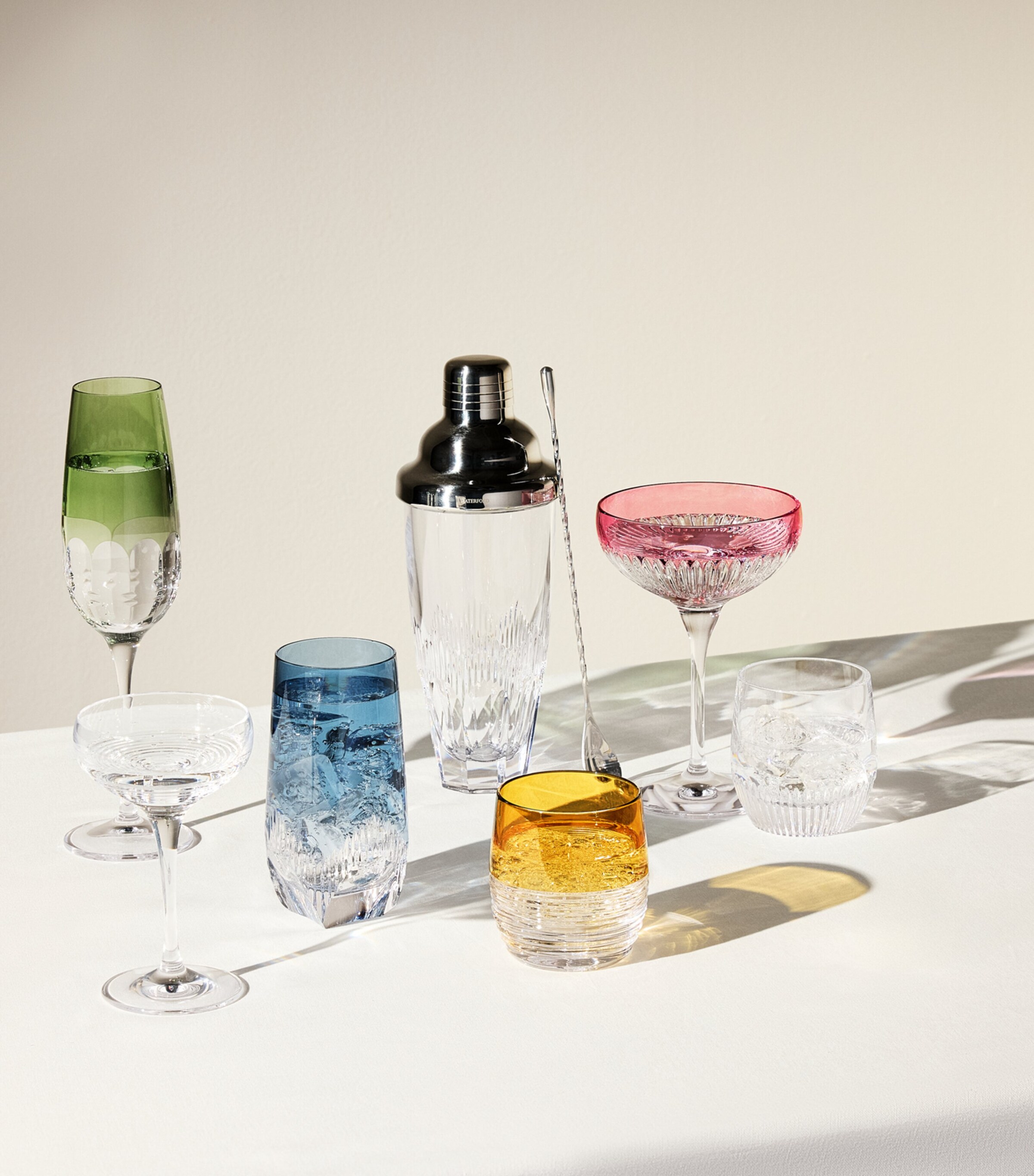 Set of 4 Crystal Mixology Tumblers (255ml) MULTI Image 8