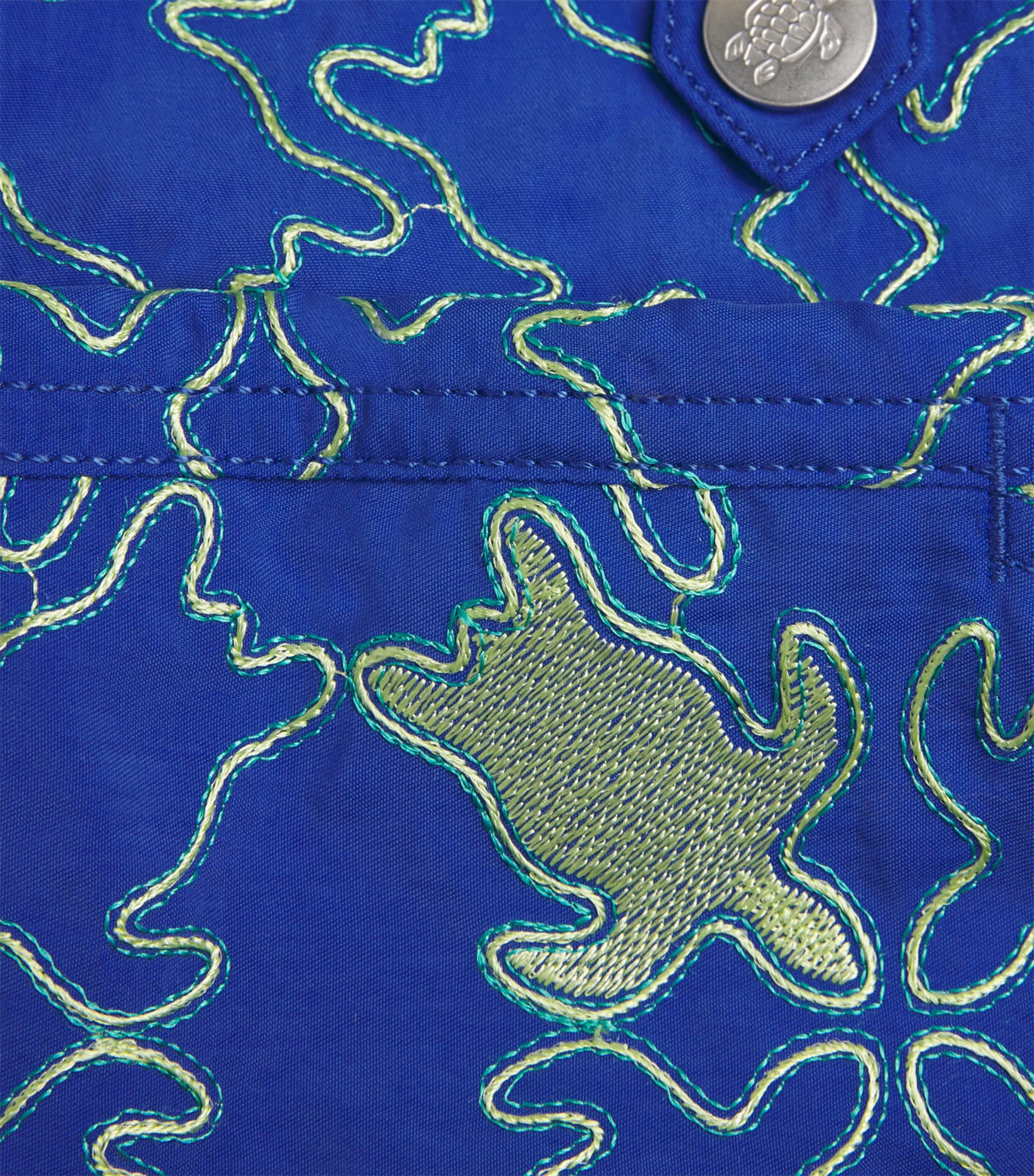 Embroidered Turtle Mistral Swim Shorts 613 MARRAKECH Image 4