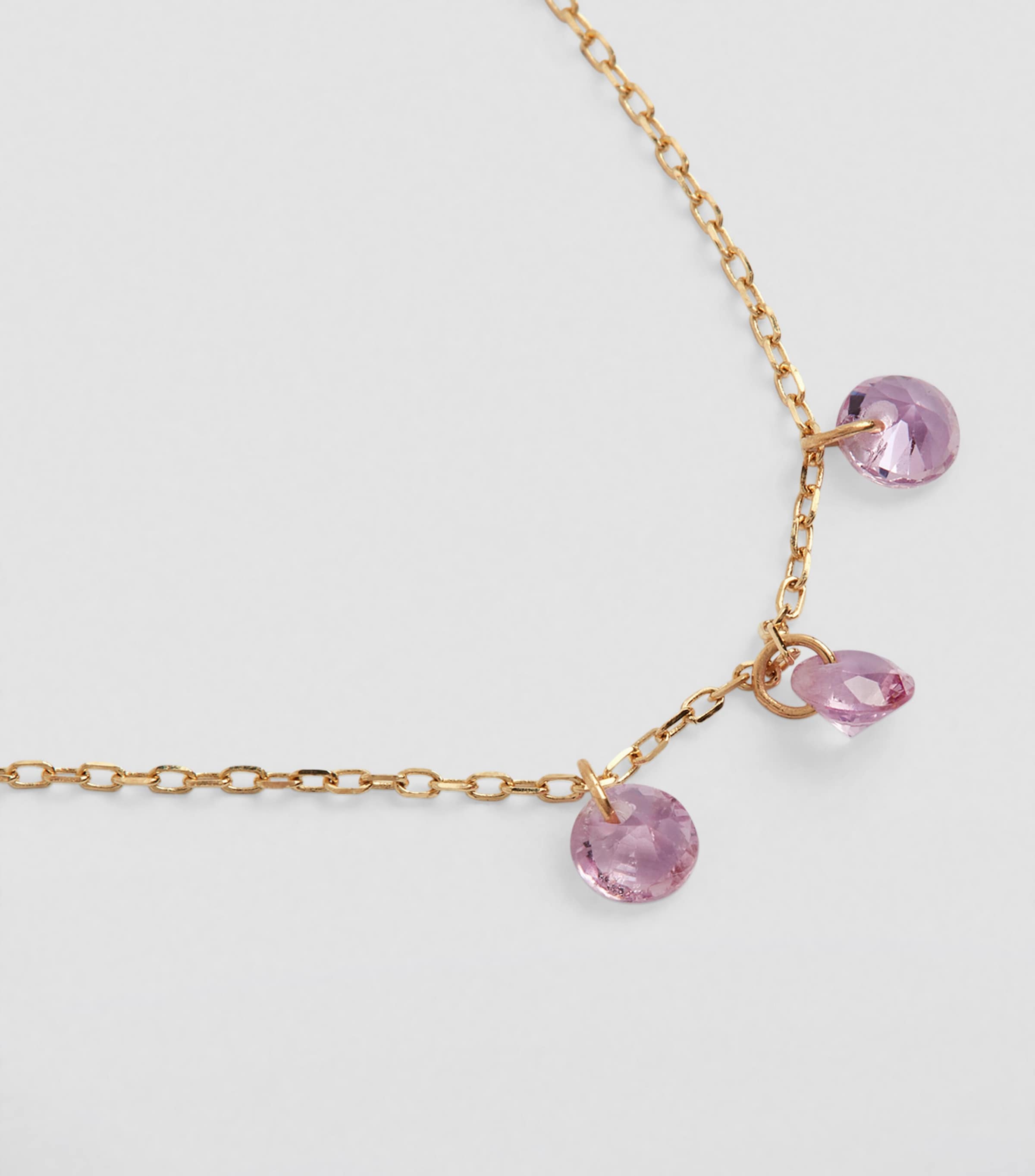 Yellow Gold and Sapphire La Vie en Rose Necklace YELLOW GOLD Image 5