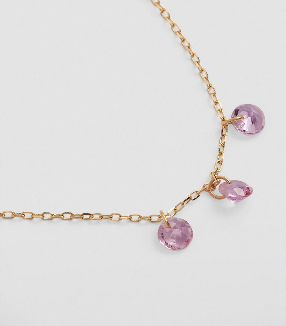 Yellow Gold and Sapphire La Vie en Rose Necklace YELLOW GOLD Image 5