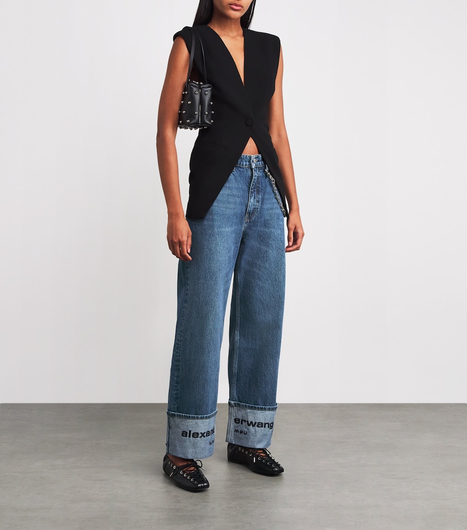 Logo Embroidered Mid-Rise Jeans 473 VINTGMEDIMINDIGO Image 2