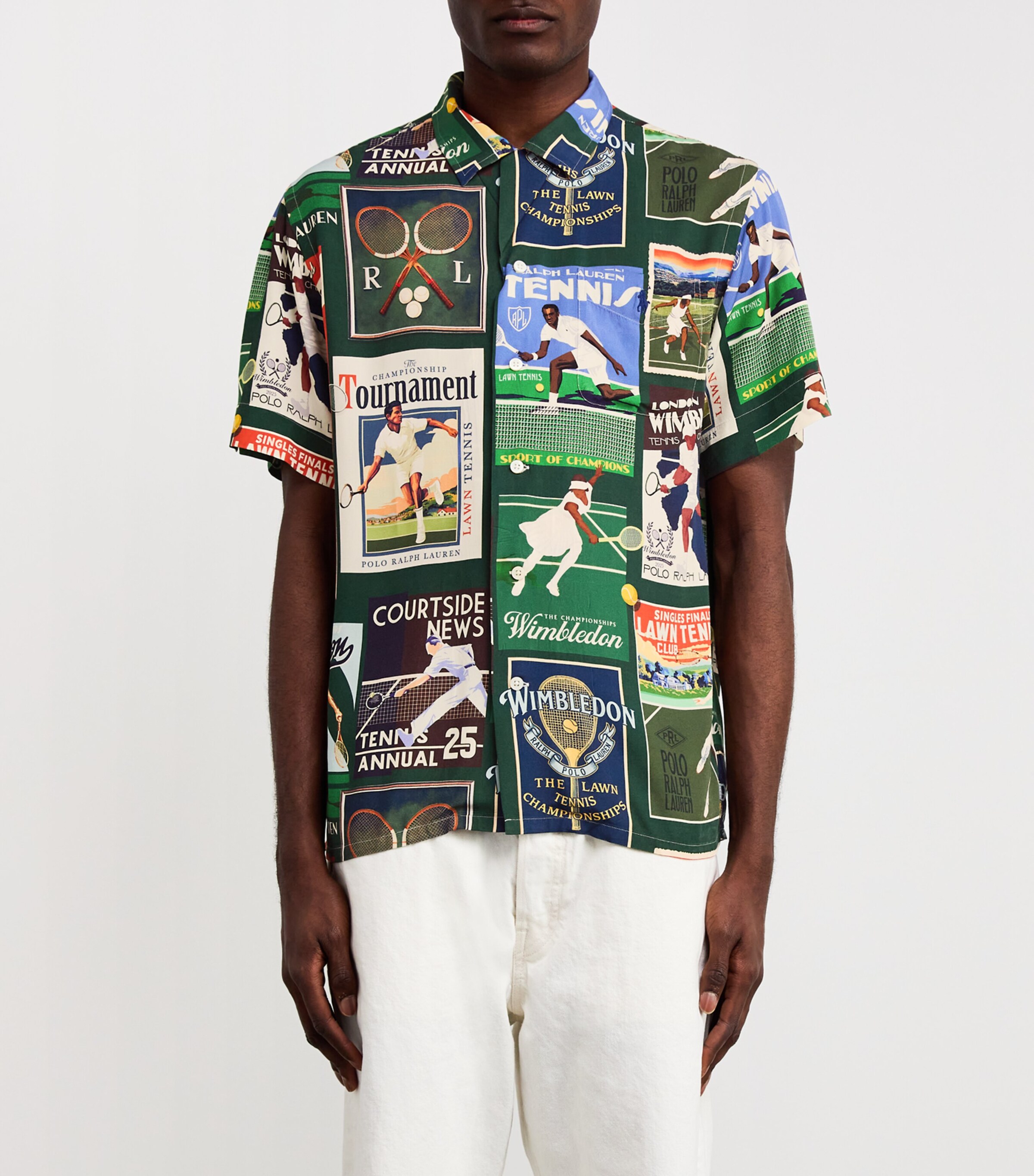 Polo Ralph Lauren Mens x Wimbledon Graphic Cuban Shirt Image 3