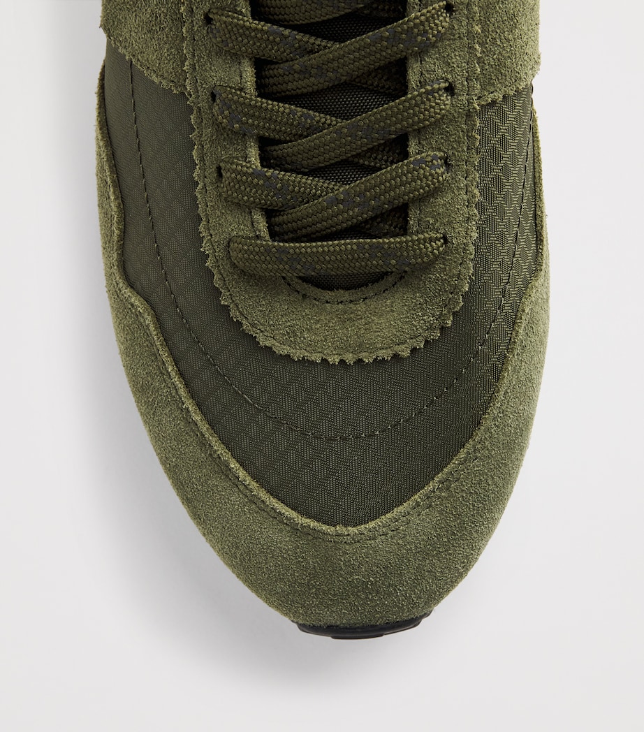 Polo Ralph Lauren Suede-Blend Train 89 Sneakers Tonal Olive Image 6