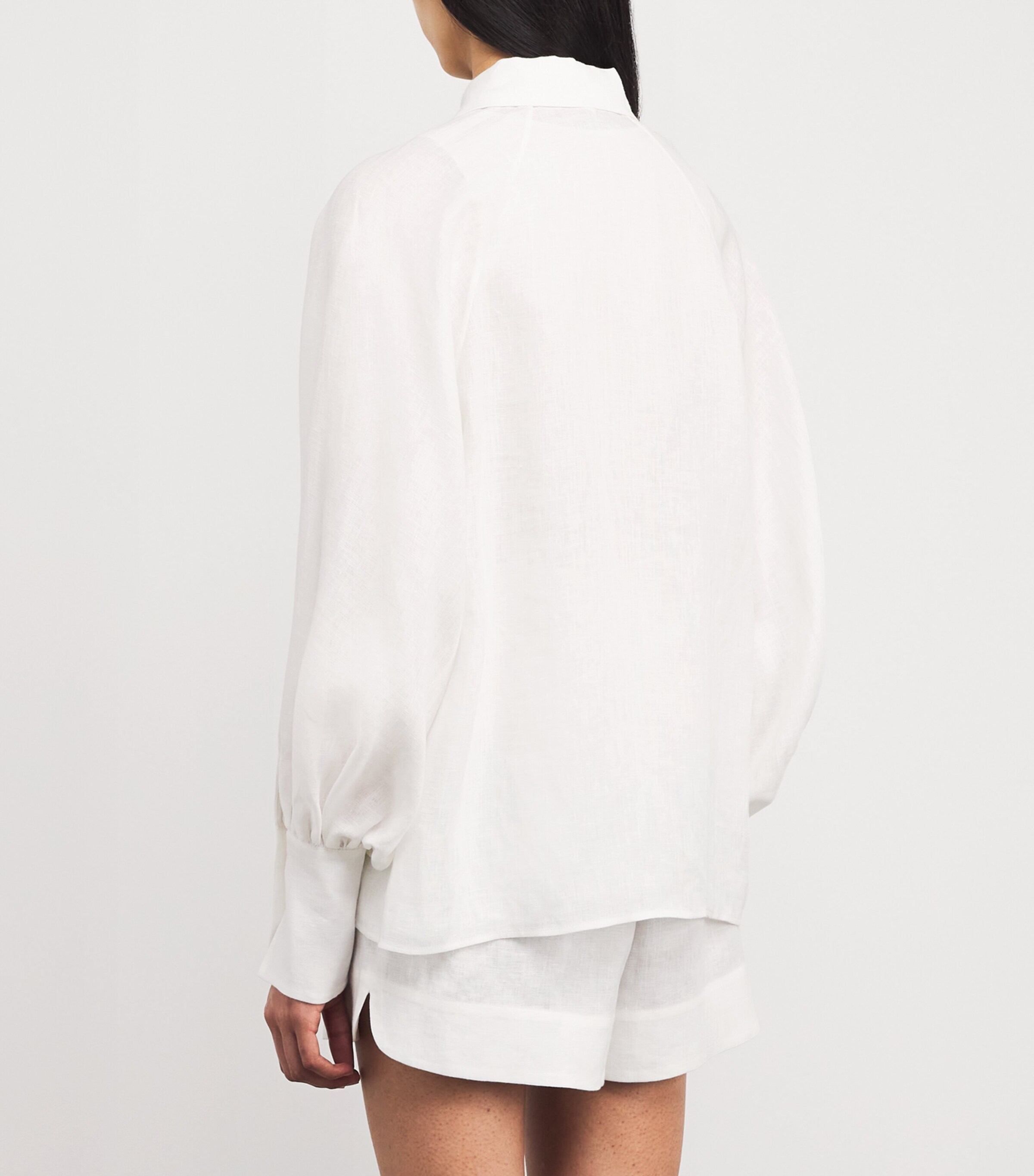 Linen Long-Sleeve Shirt BIANCO Image 4