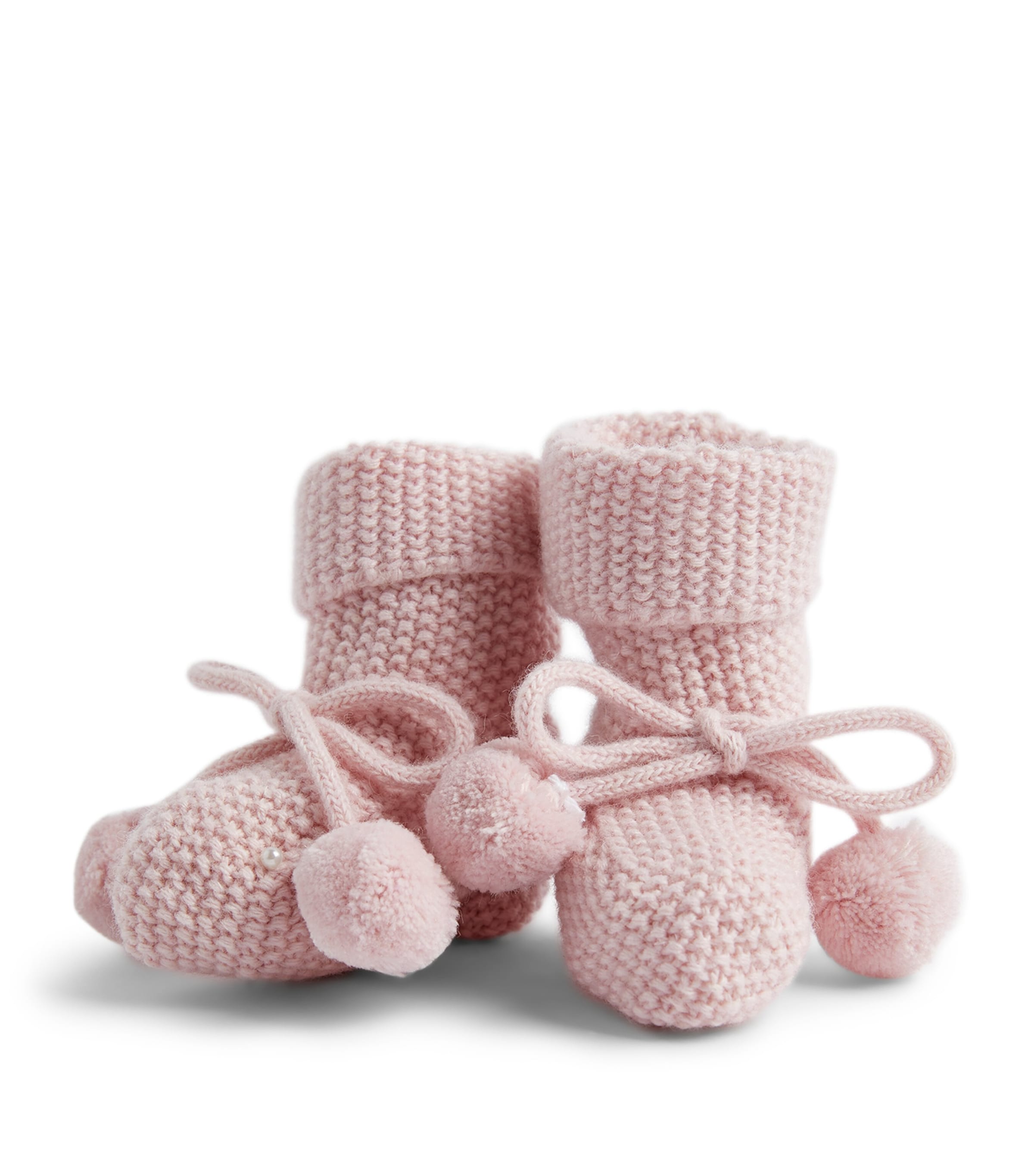 Pom-Pom Booties PALE PINK Image 2