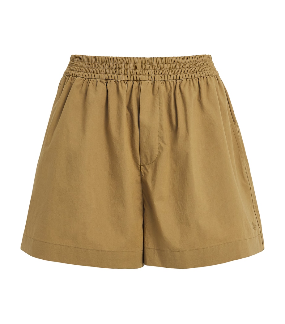 Varley Womens Cotton Morales Shorts Golden Olive Image 1