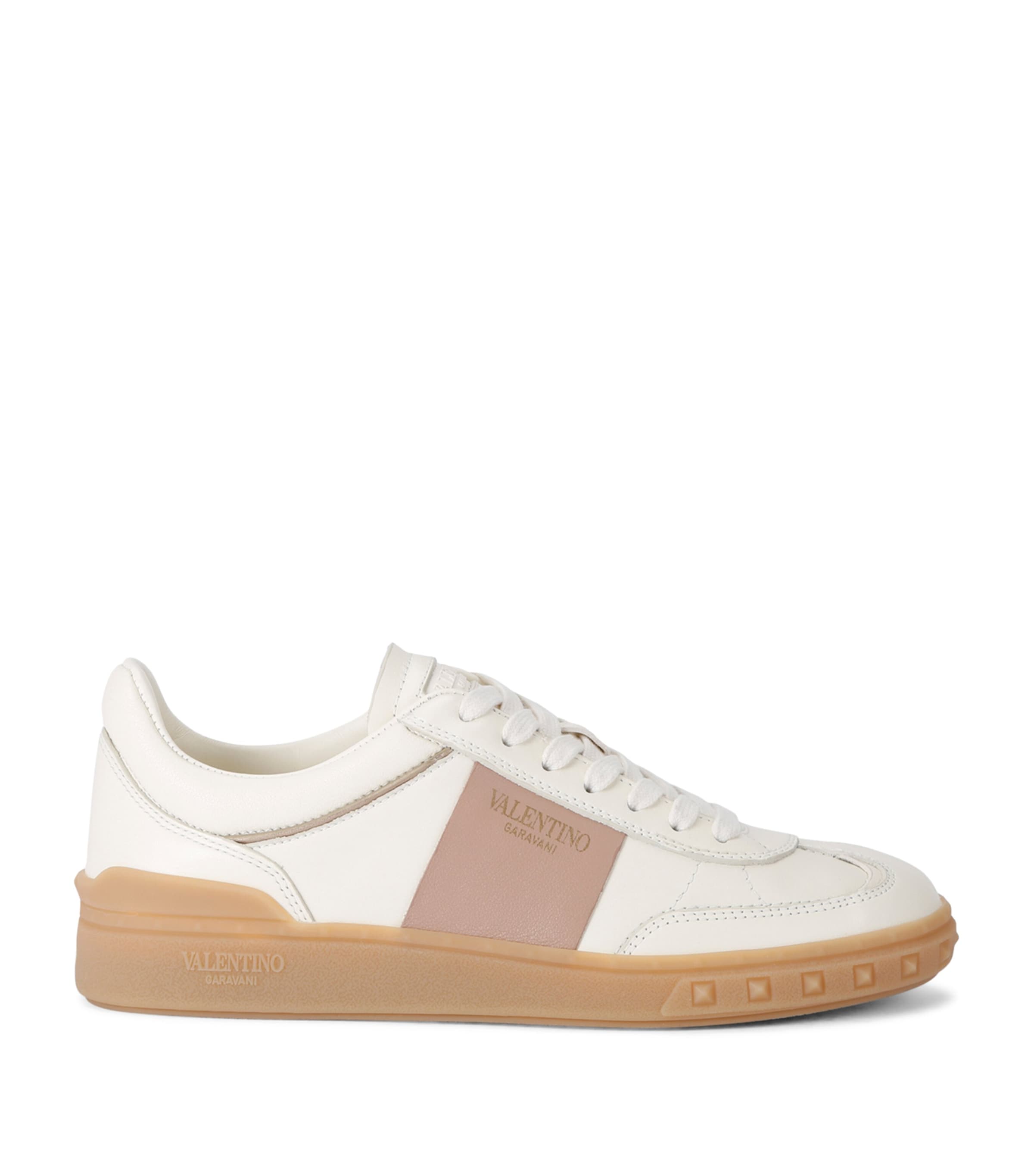 Valentino Garavani Leather Upvillage Sneakers In White