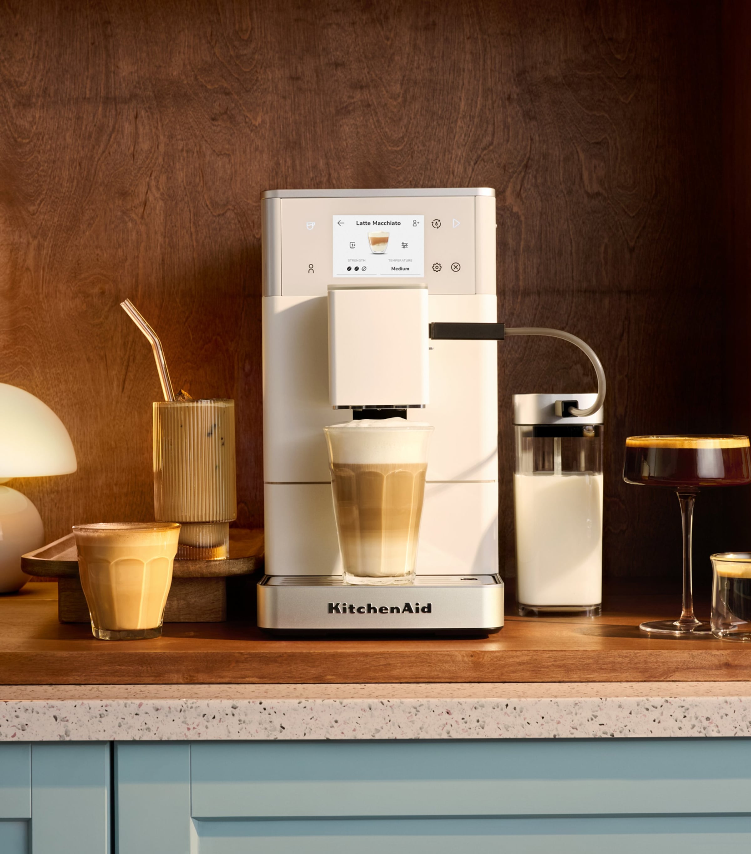 KitchenAid Fully Automatic Espresso Machine Porcelain White Image 12