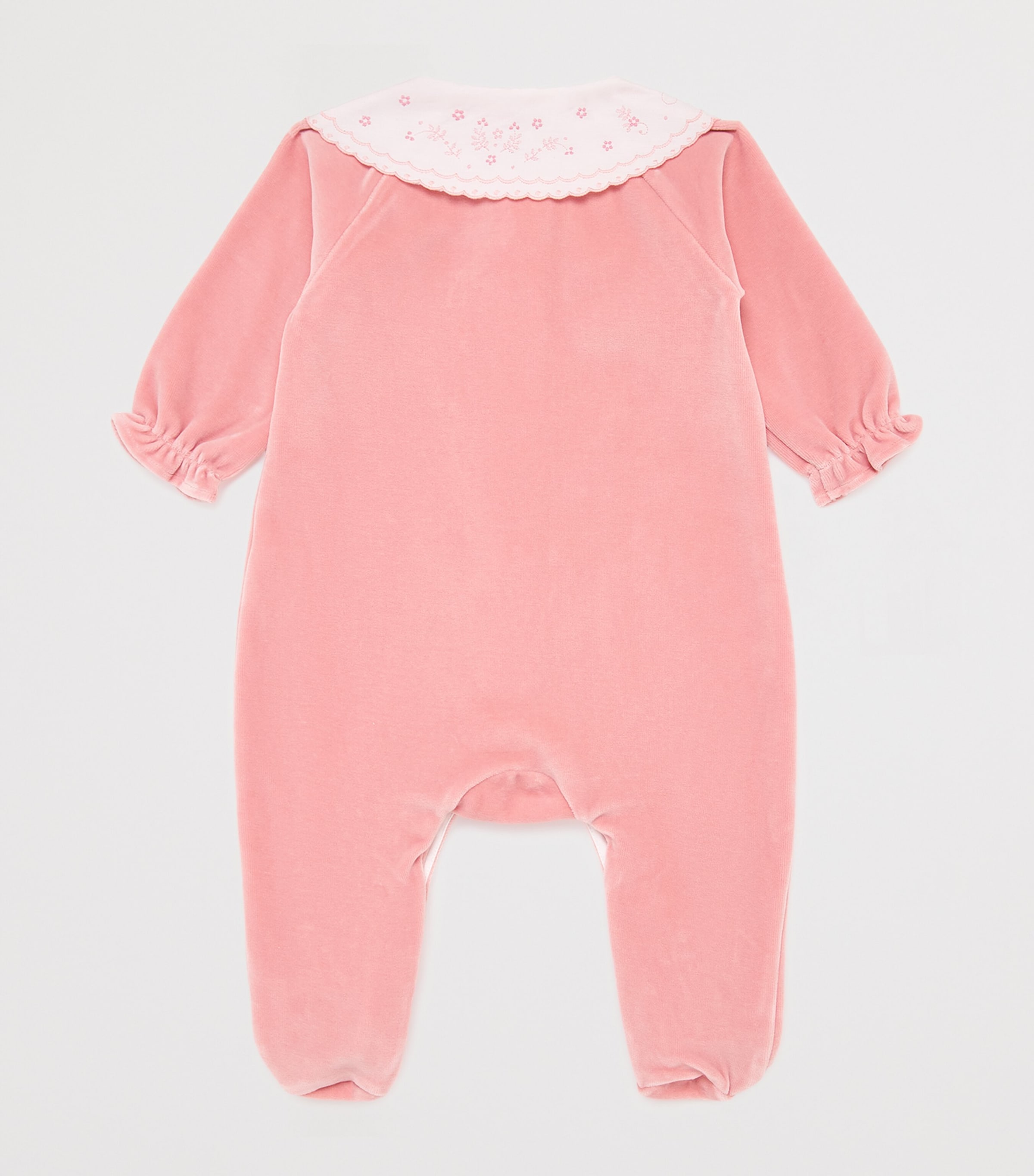 Cotton-Blend Velvet All-In-One (Newborn-24 Months) 36P CHE Image 2