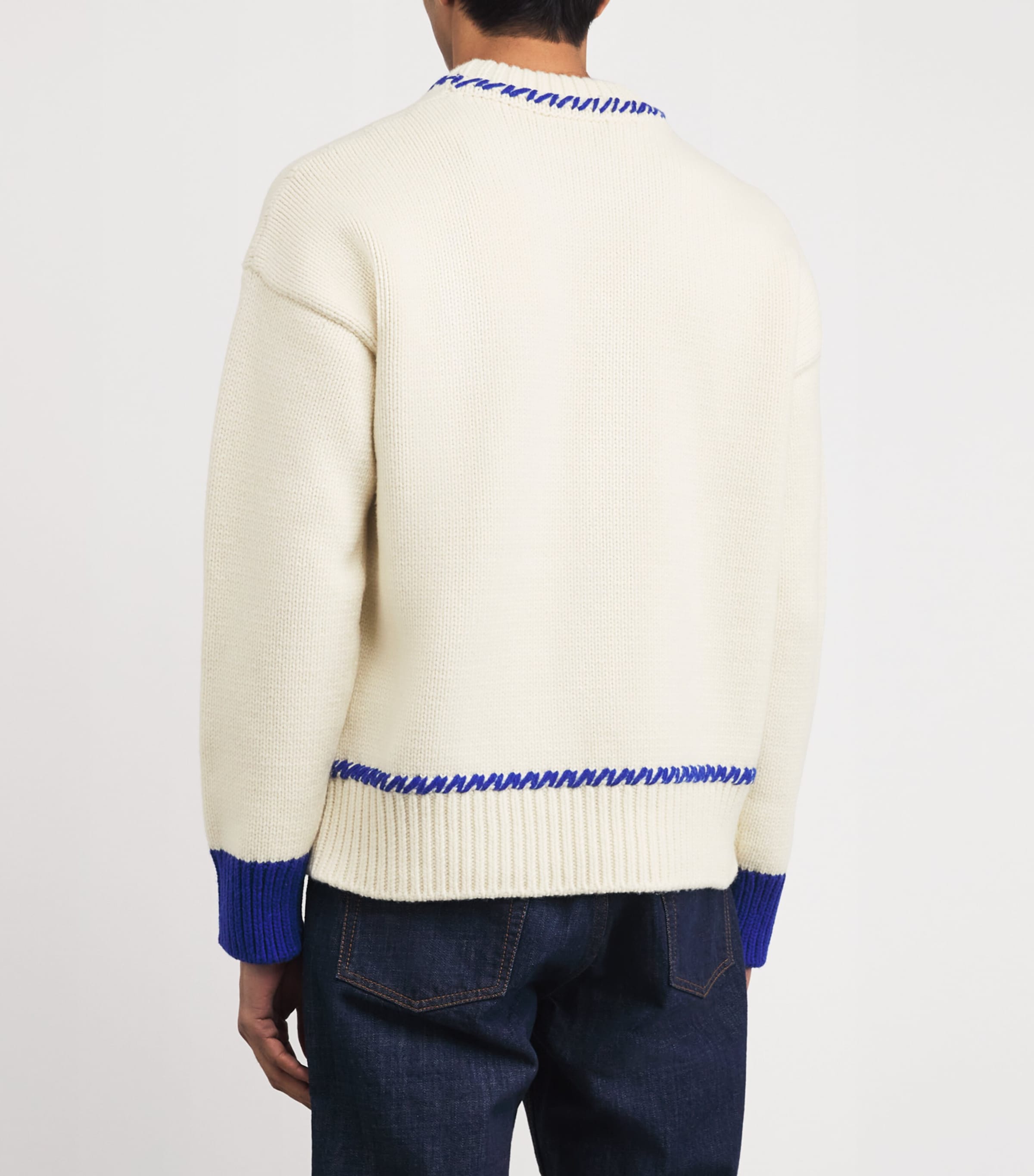 Wool-Blend Ami de Coeur Sweater A049 MOONLIGHT BLUE Image 4